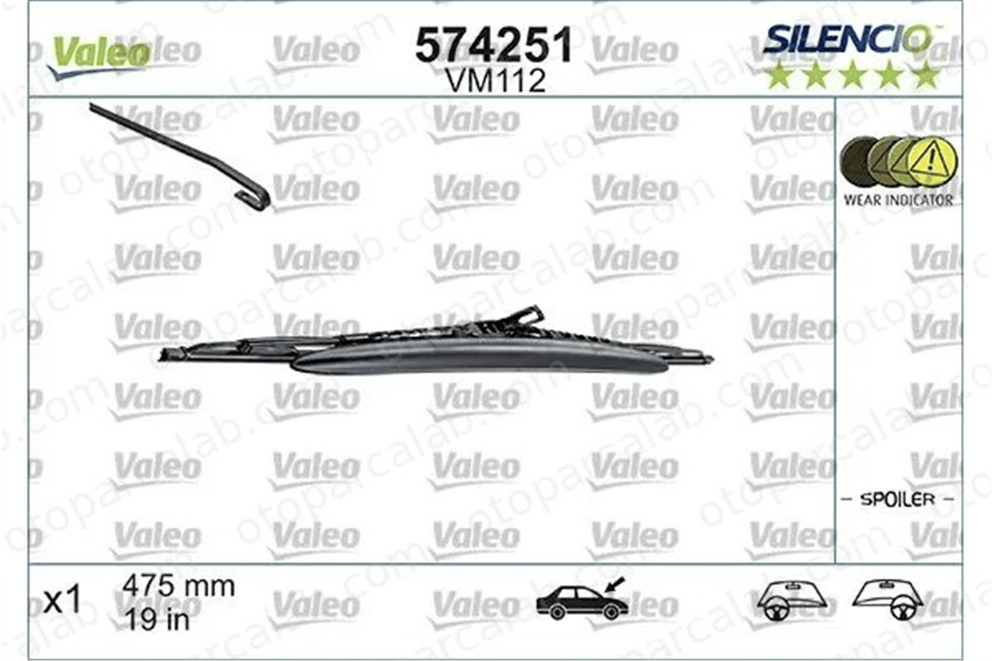 OPEL ORJINAL 93195937 Silecek Süpürgesi Ön OPEL VECTRA C GTS VECTRA C 93195937 6N0955427A