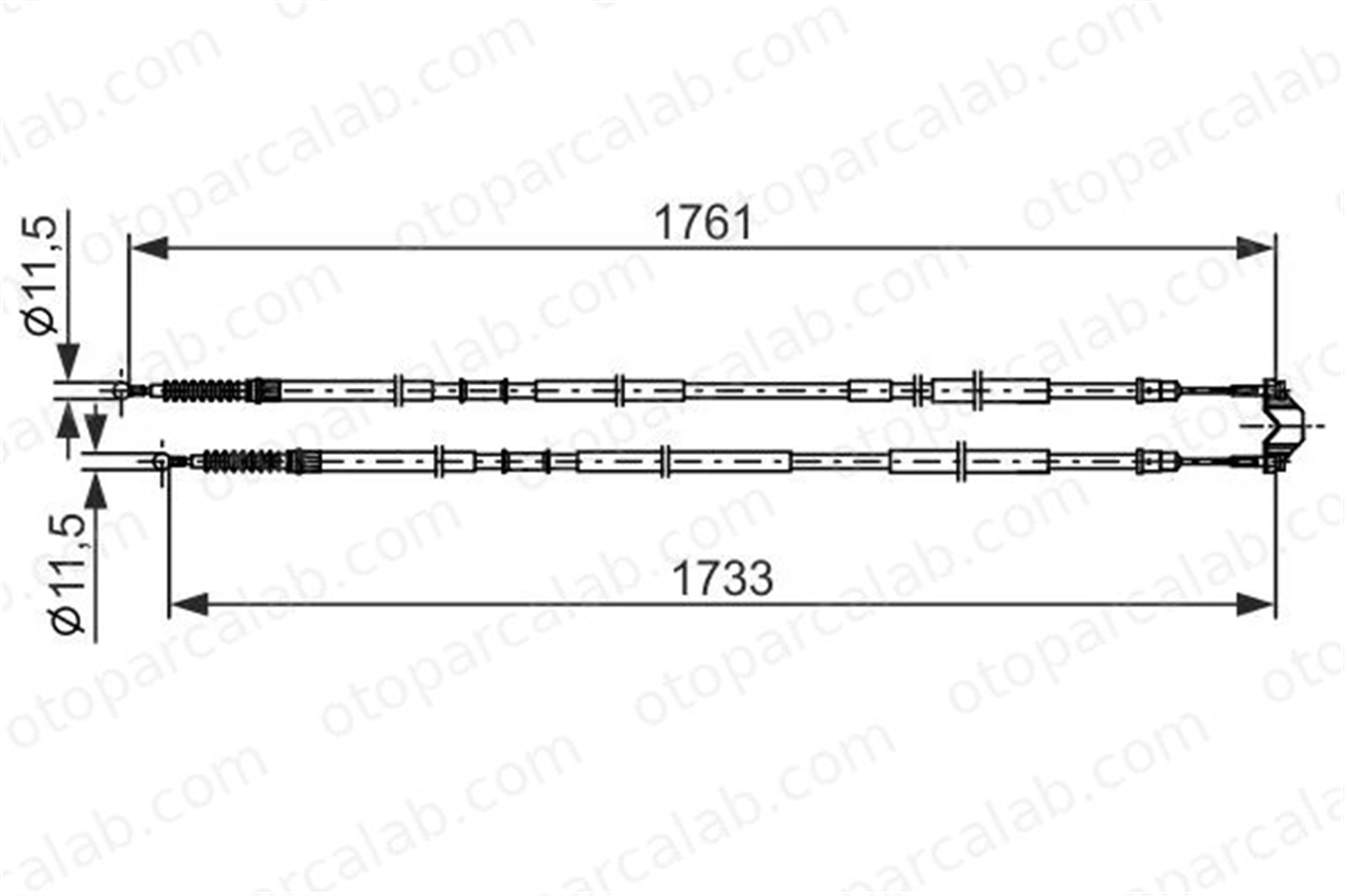 OPEL ORJINAL 94711730 El Fren Teli Arka Sağ veya Sol OPEL ASTRA H Sedan ASTRA H 94711730