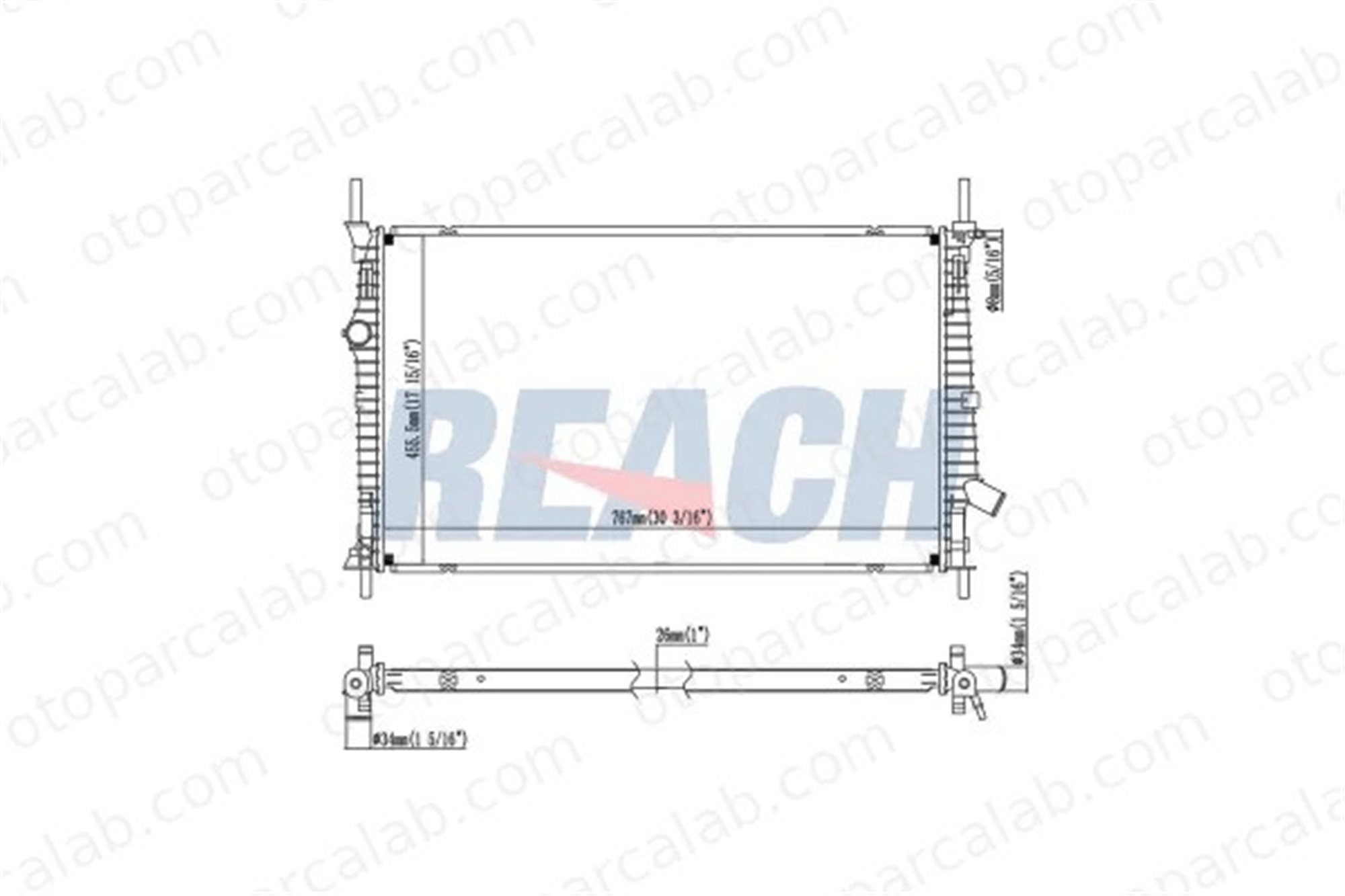 OPEL ORJINAL 95510504 Su Radyatörü FORD TRANSIT CUSTOM V362 Minibüs/Otobüs TRANSIT CUSTOM V362 Panelvan/Van GK218005BC 1935473