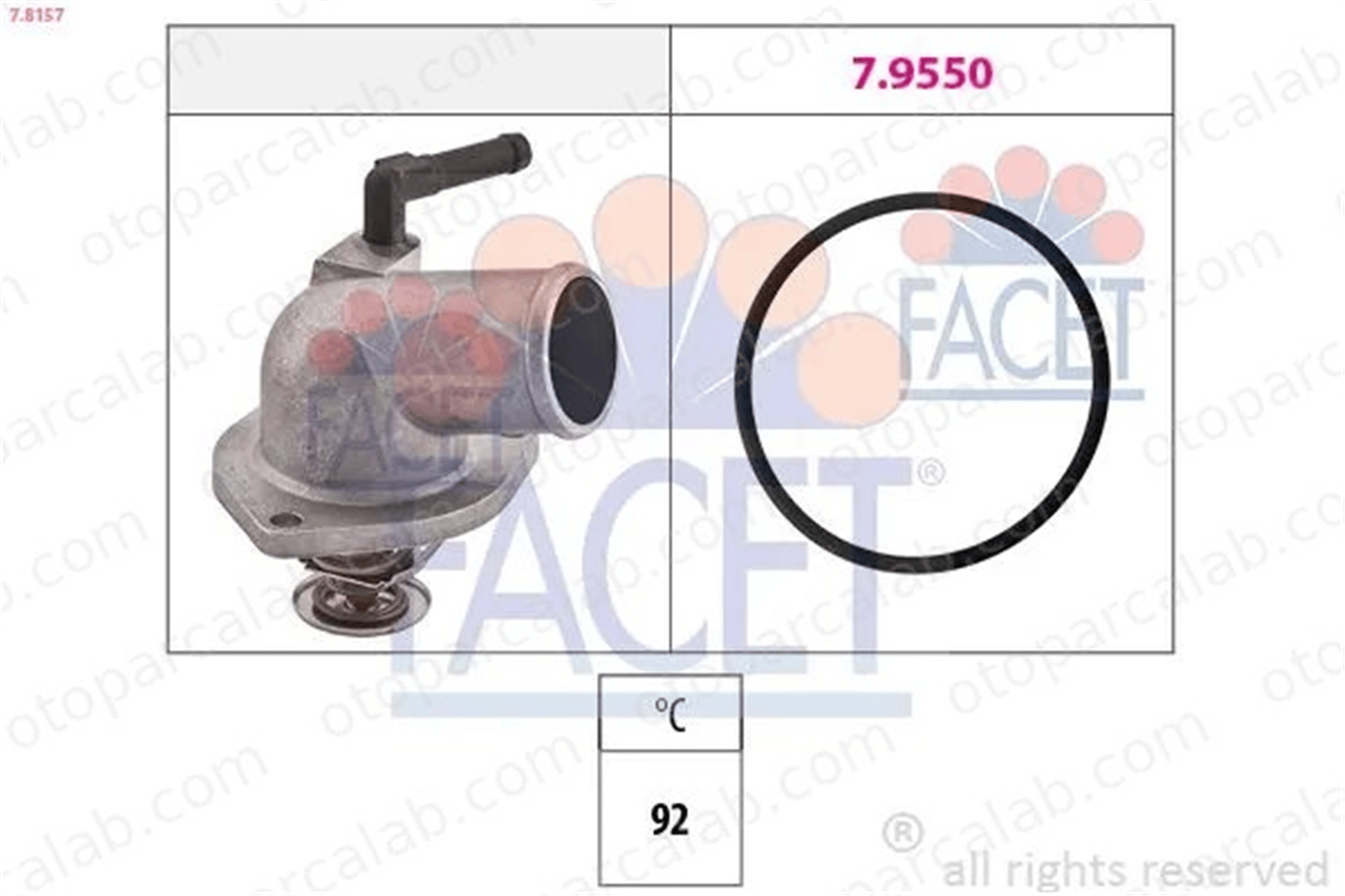 OPEL ORJINAL 95517668 Termostat OPEL ASTRA G Kombi van ASTRA G Station wagon 95517668 1338331