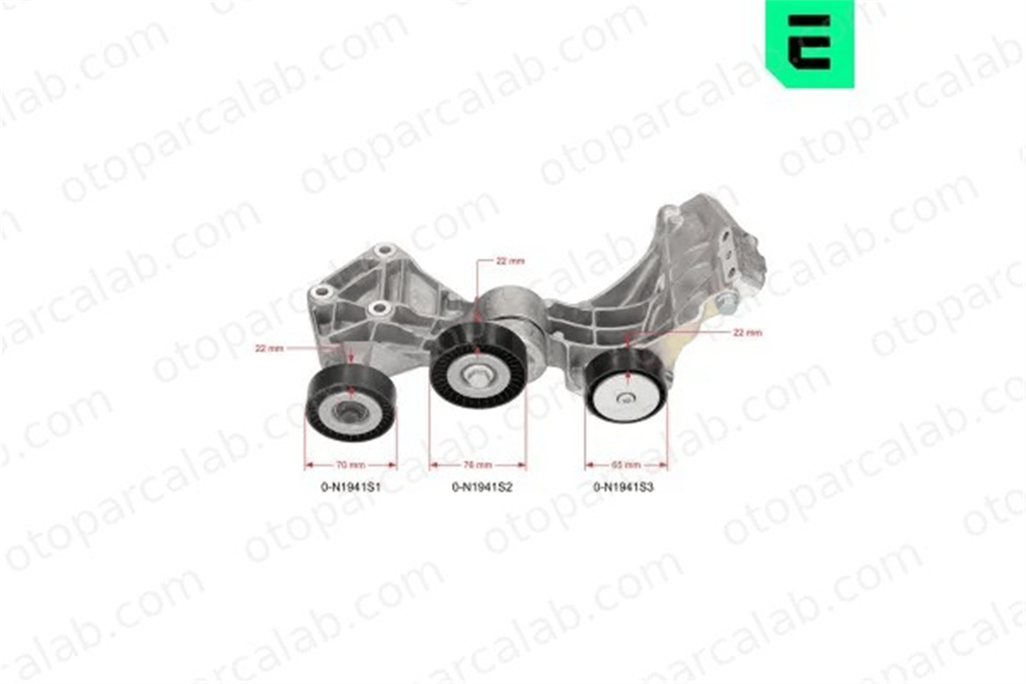 OPTIMAL 0-N1941 Vantilatör Kayış Gergi Rulmanı MERCEDES-BENZ A-SERISI VANEO A6682000870 6682000870