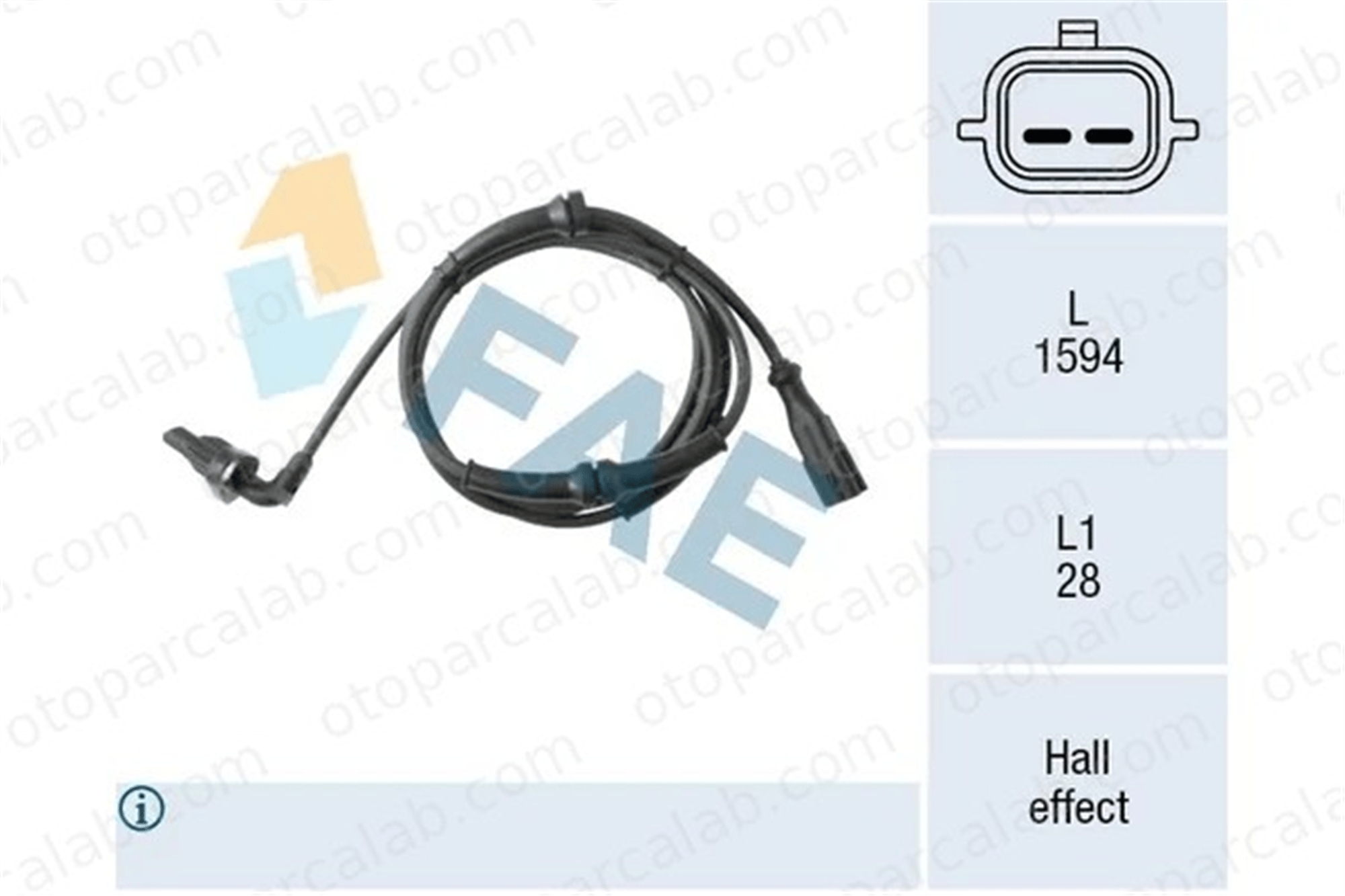 OPTIMAL 06-S1009 Abs Sensörü Arka Sağ RENAULT KANGOO Express KANGOO / GRAND KANGOO II 479505763R 4159053200