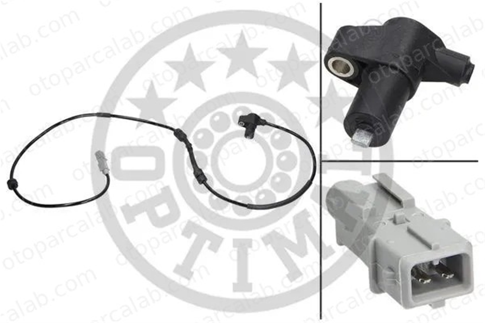 OPTIMAL 06-S119 Abs Sensörü Ön Sağ CITROËN BERLINGO / BERLINGO FIRST MPV PEUGEOT 306 454545 454532