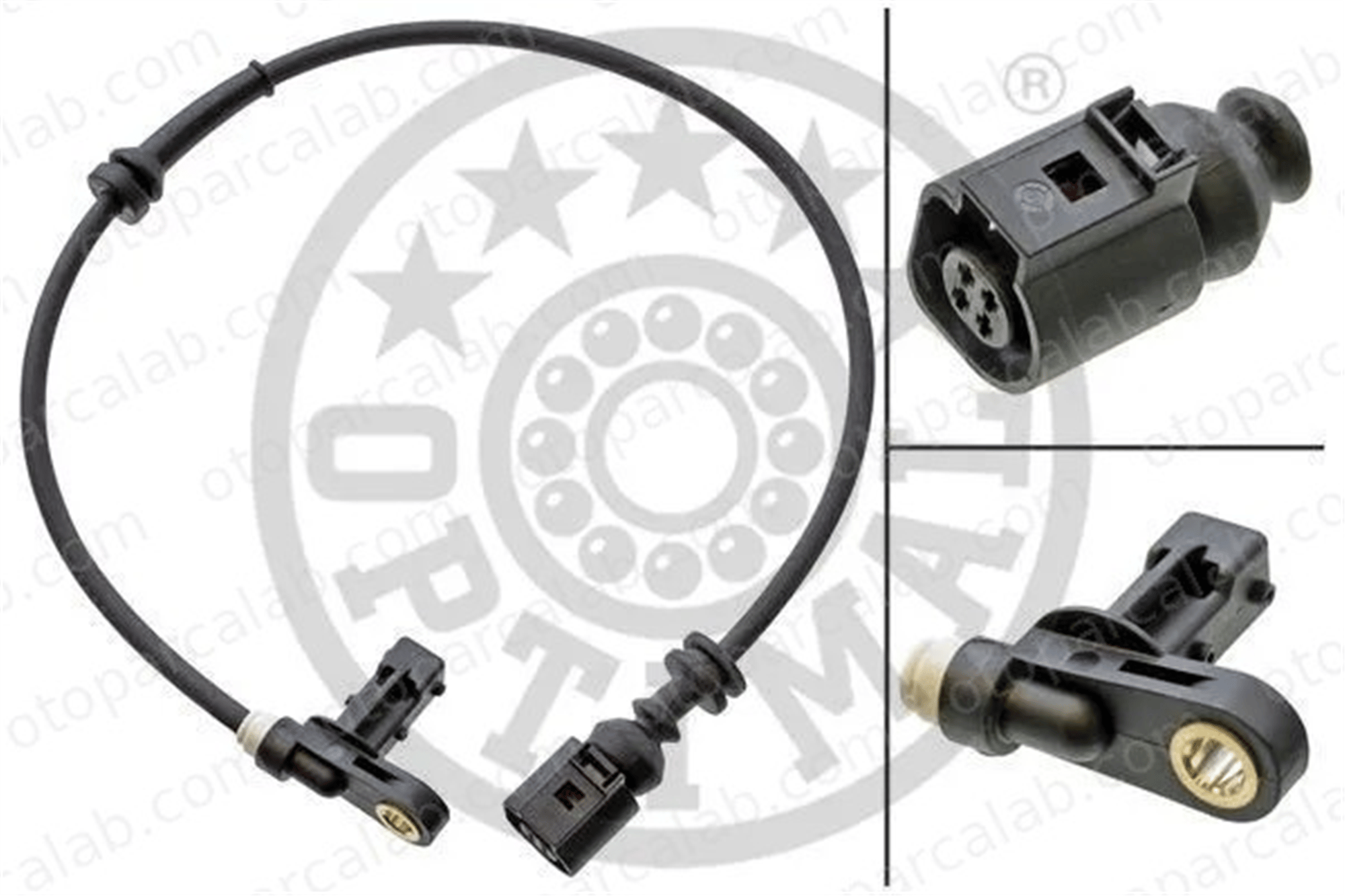 OPTIMAL 06-S206 Abs Sensörü Ön Sağ VW SHARAN SEAT ALHAMBRA 1207323 2M212B372DA