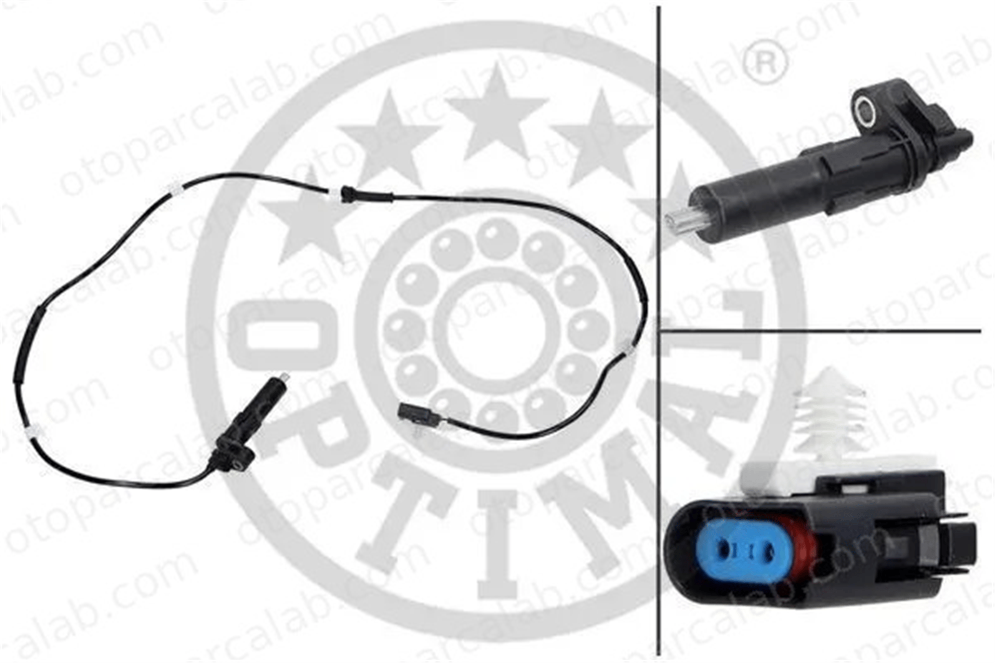 OPTIMAL 06-S424 Abs Sensörü Arka Sol FORD TRANSIT Panelvan/Van TRANSIT Platform şasi 4533632 YC152B372EC