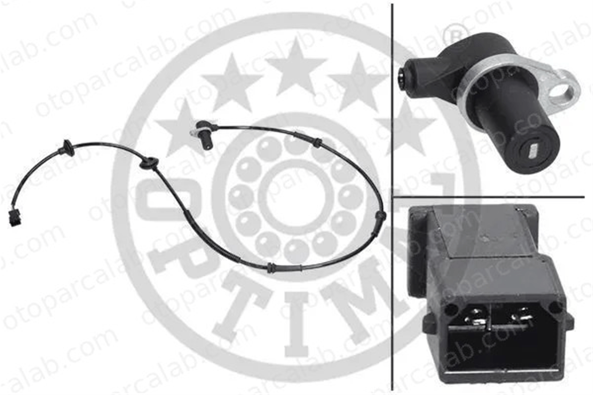 OPTIMAL 06-S464 Abs Sensörü Arka Sağ veya Sol AUDI A6 C5 Avant A6 C5 4B0927807Q
