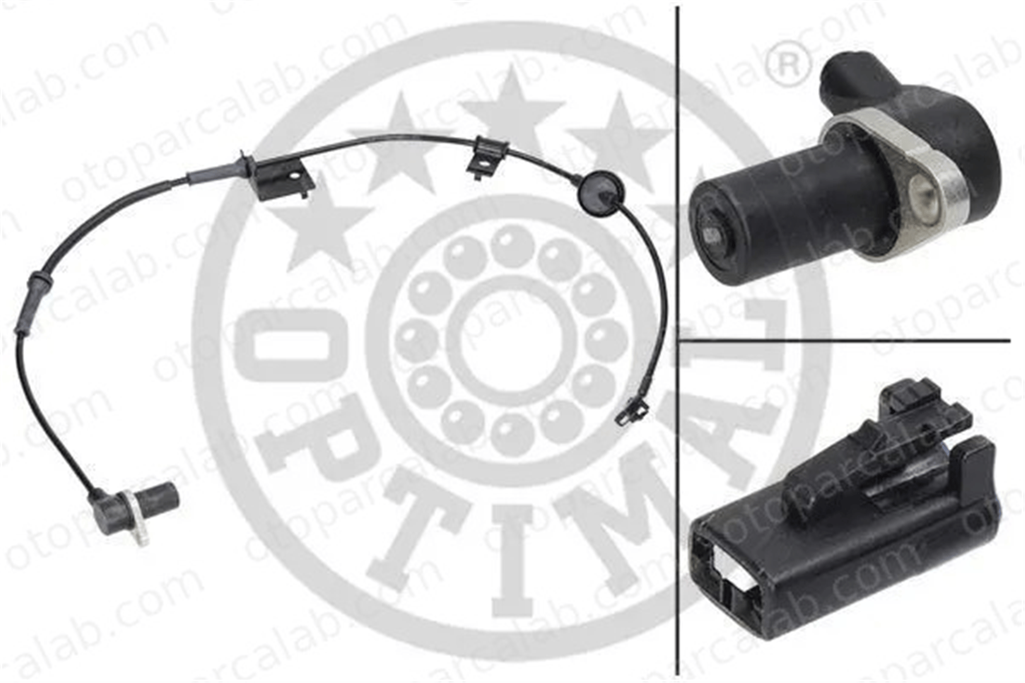 OPTIMAL 06-S500 Abs Sensörü Ön Sol HYUNDAI SANTA FÉ I SANTA FÉ II 9561026000 9561026010