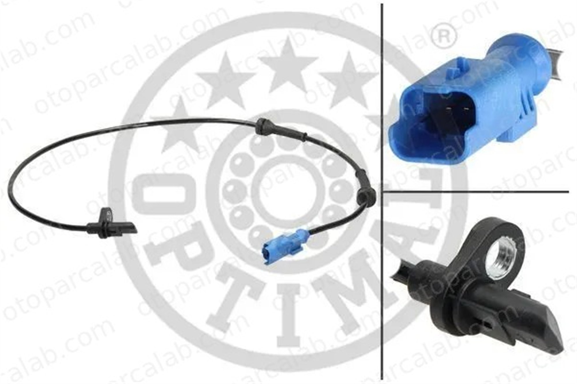 OPTIMAL 06-S551 Abs Sensörü Arka Sağ veya Sol PEUGEOT 208 I CITROËN C3 PICASSO 4545J8 9665592380