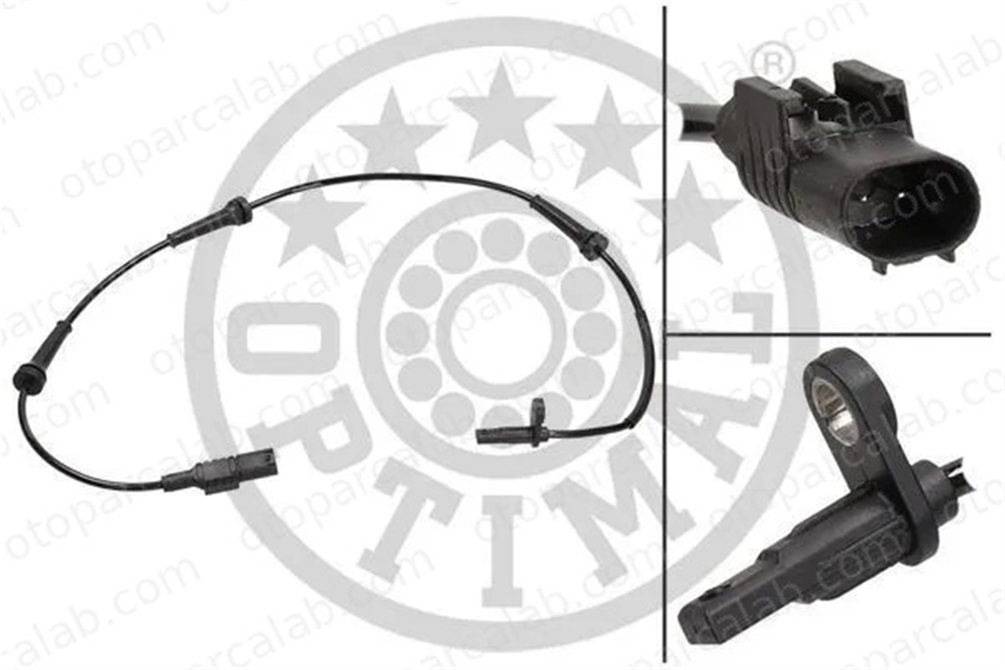 OPTIMAL 06-S689 Abs Sensörü Arka Sağ FIAT 500 500 C 1563624 9S512B572BA