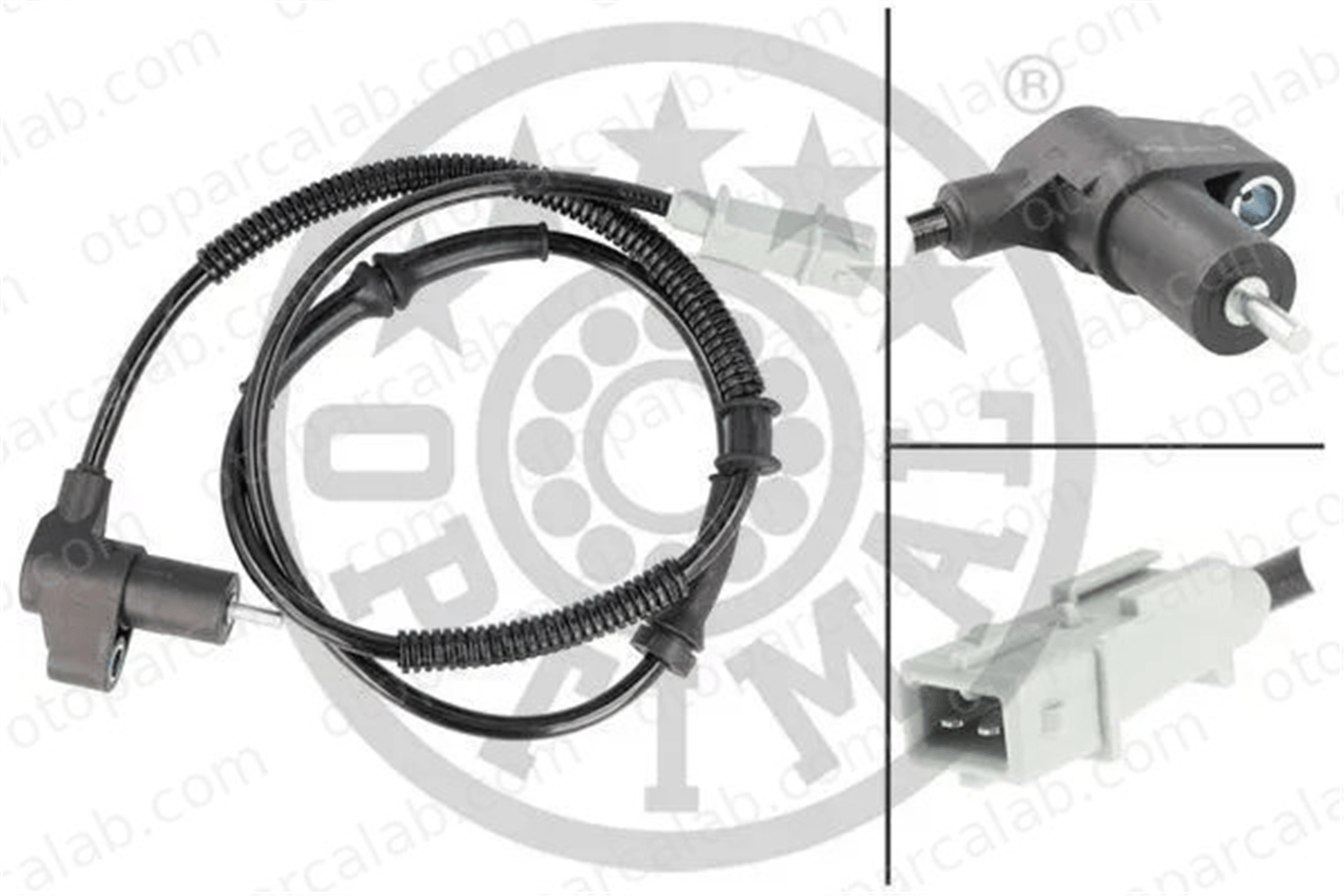 OPTIMAL 06-S849 Abs Sensörü Arka Sağ CITROËN BERLINGO / BERLINGO FIRST Kasa/büyük limuzin BERLINGO / BERLINGO FIRST MPV 4545A8 96480873