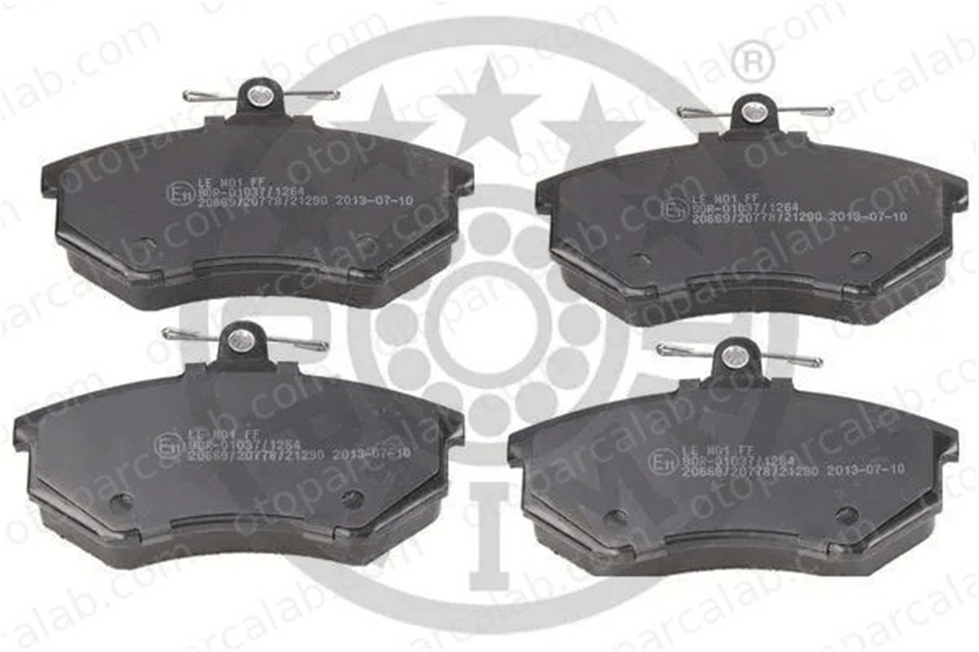 OPTIMAL BP-09271 Fren Disk Balata Ön AUDI 80 B3 Sedan 80 B4 Sedan 357698151 431698151D