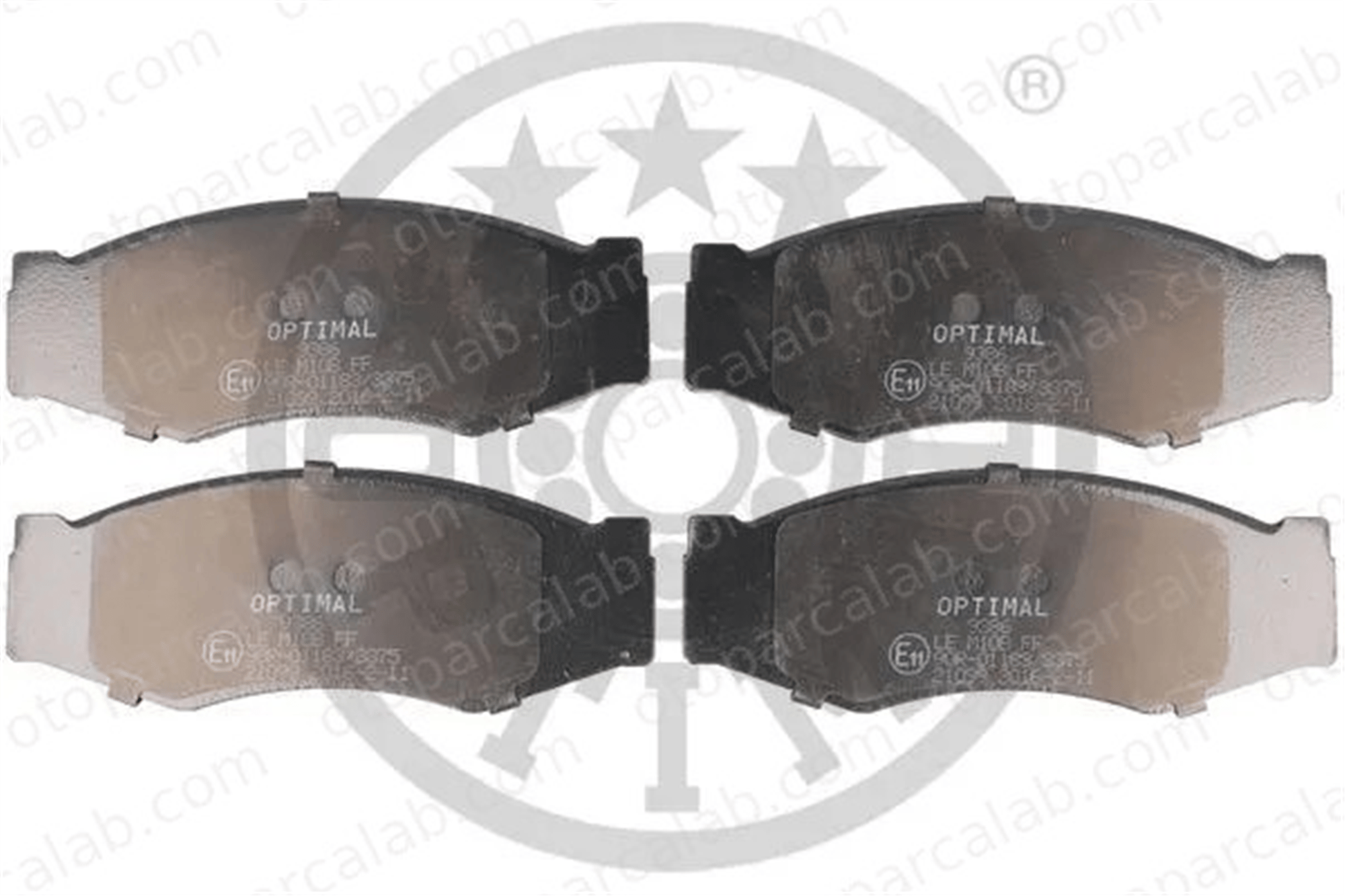 OPTIMAL BP-09386 Fren Disk Balata Ön NISSAN PICK UP BLUEBIRD 69052940 4106001W26