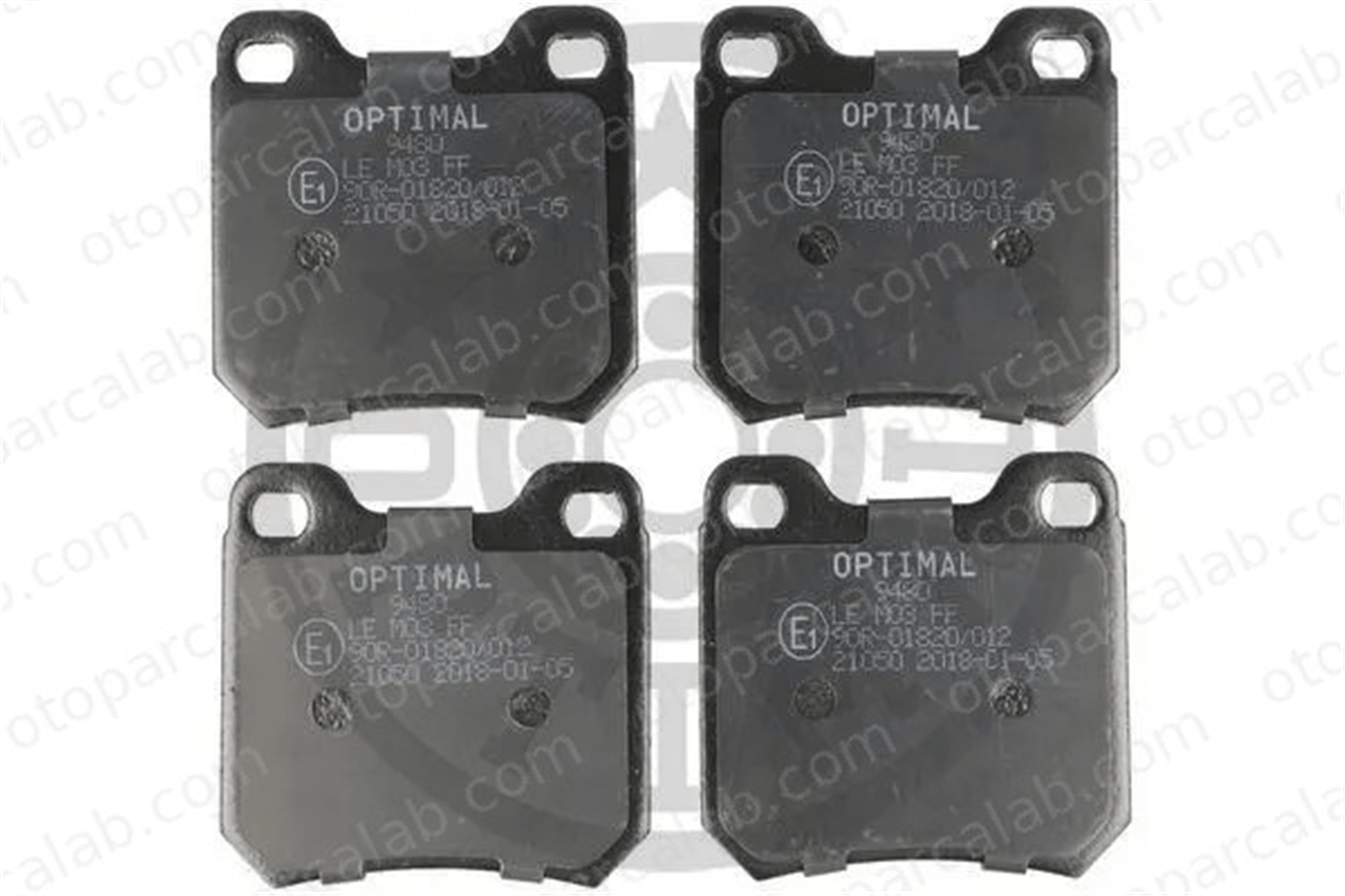 OPTIMAL BP-09480 Fren Disk Balata Arka OPEL OMEGA A OMEGA A Station wagon 1605687 1605924