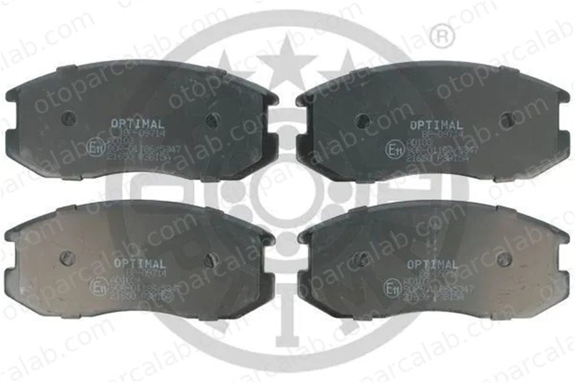 OPTIMAL BP-09714 Fren Disk Balata Ön MITSUBISHI LANCER IV Hatchback COLT III DBP511110 MB699464