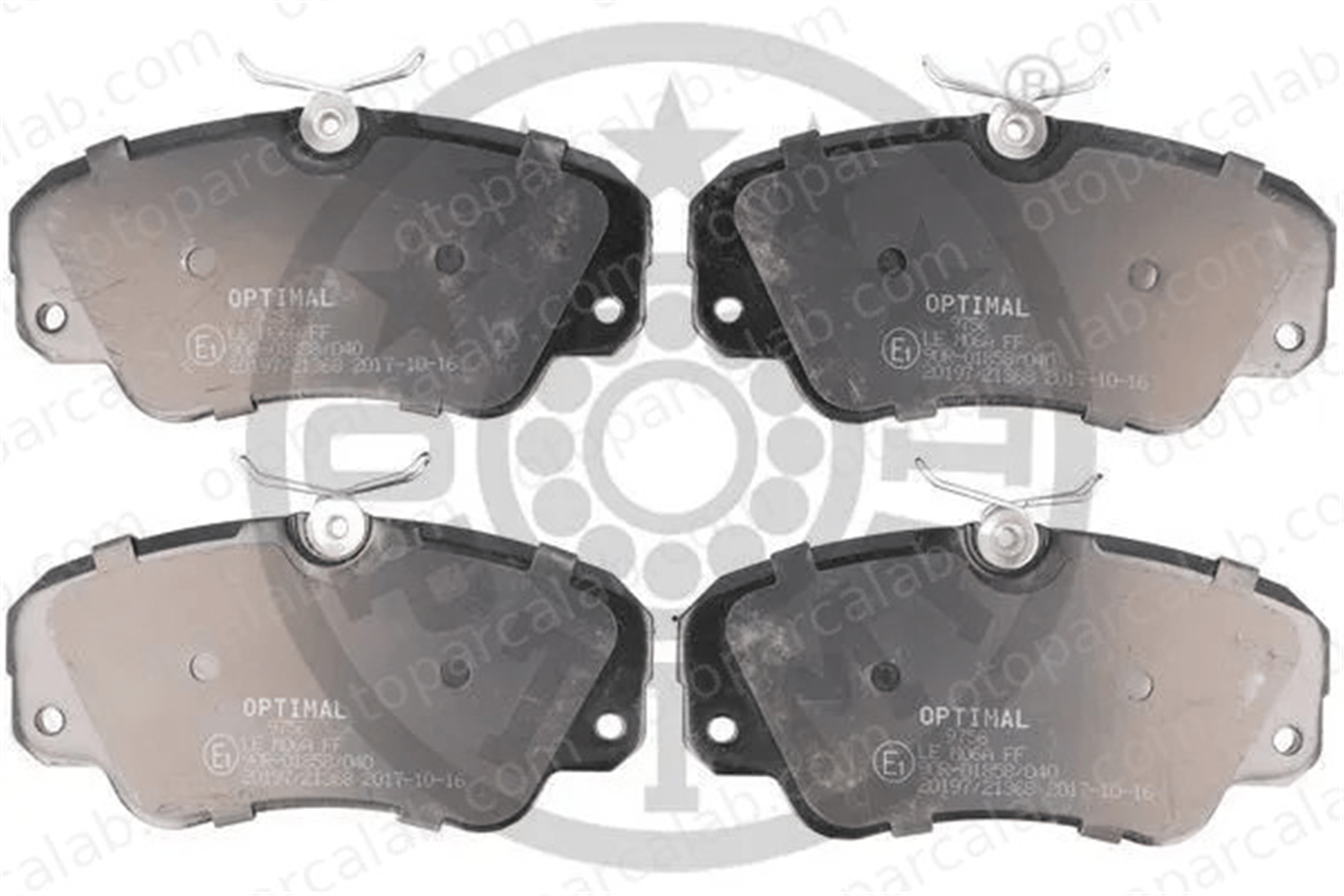 OPTIMAL BP-09756 Fren Disk Balata Ön OPEL OMEGA B OMEGA B Station wagon 1605033 1605004