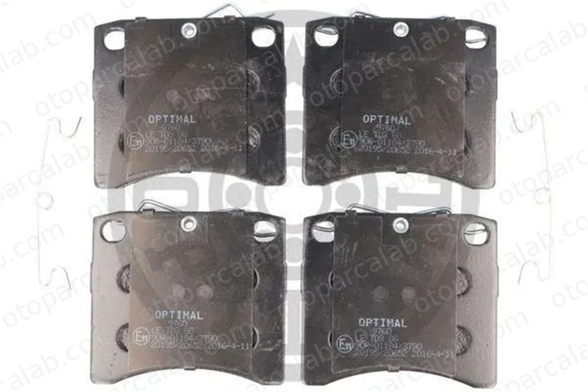 OPTIMAL BP-09760 Fren Disk Balata Ön VW TRANSPORTER T4 Minibüs/Otobüs TRANSPORTER T4 Panelvan/Van 701615151 701698151