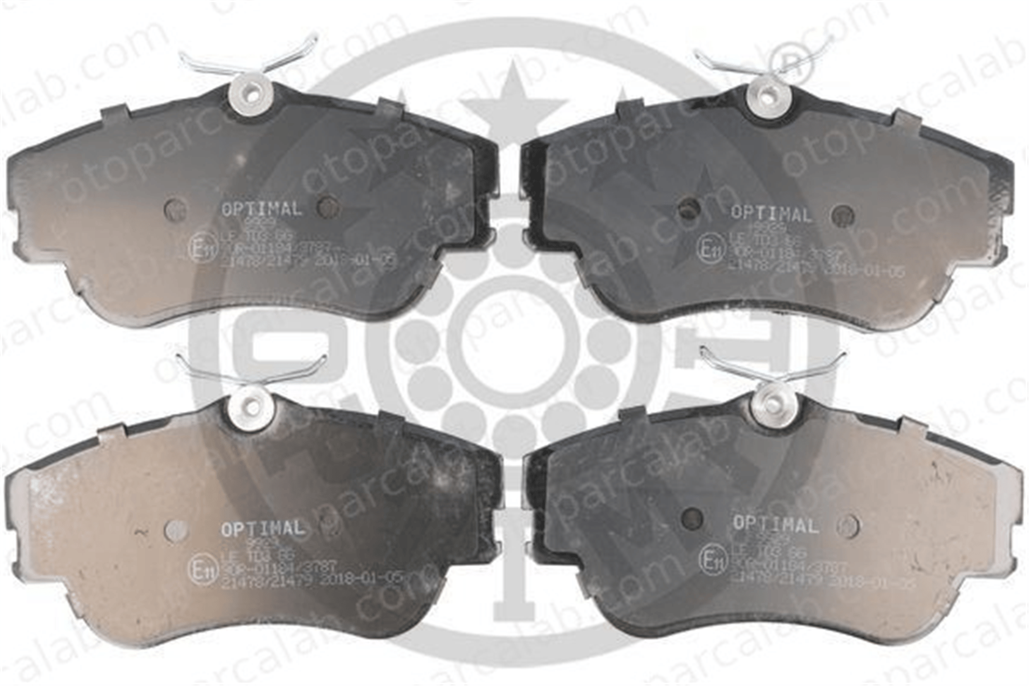 OPTIMAL BP-09929 Fren Disk Balata Ön VW TRANSPORTER T4 Panelvan/Van TRANSPORTER T4 Minibüs/Otobüs 701698151D 701698151E