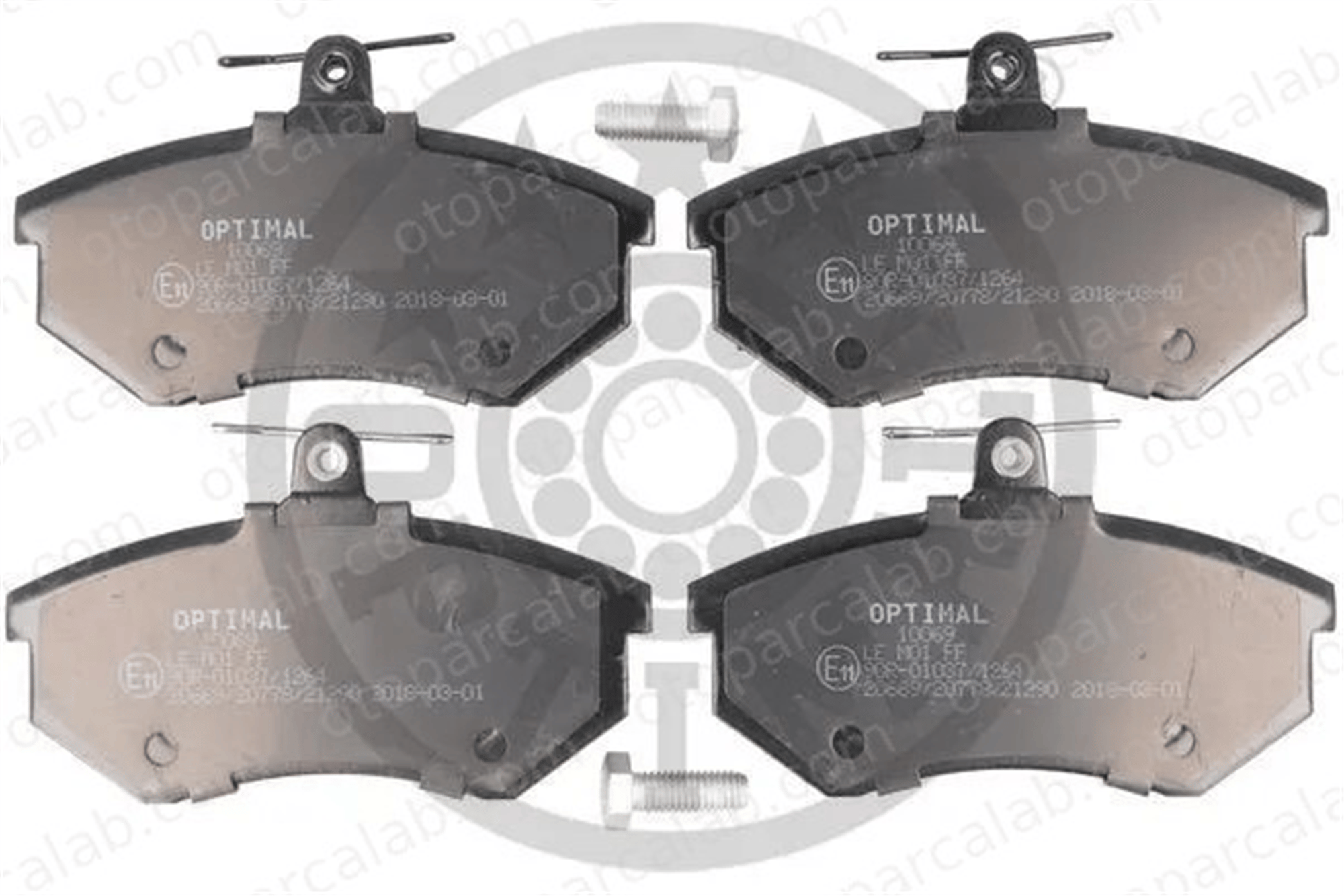 OPTIMAL BP-10069 Fren Disk Balata Ön AUDI 80 B3 Sedan 80 B4 Sedan 357698151 431698151D