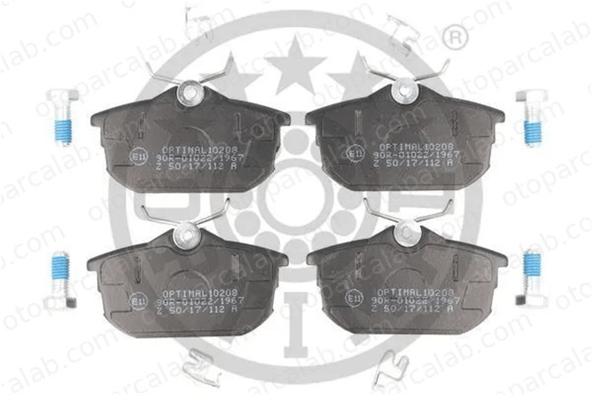 OPTIMAL BP-10208 Fren Disk Balata Arka VOLVO V40 Station wagon S40 I M850978 MN125772