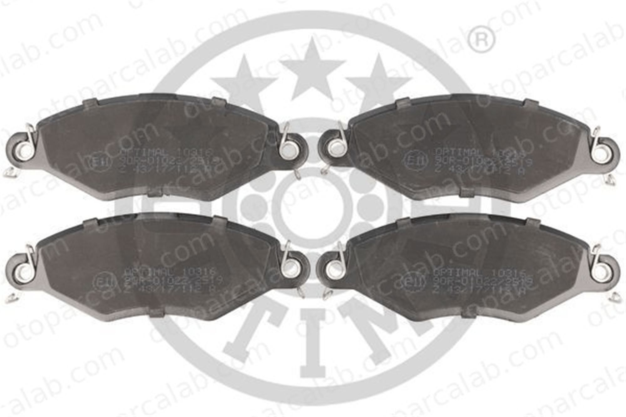 OPTIMAL BP-10316 Fren Disk Balata Ön PEUGEOT 206 Hatchback 306 425166 425191