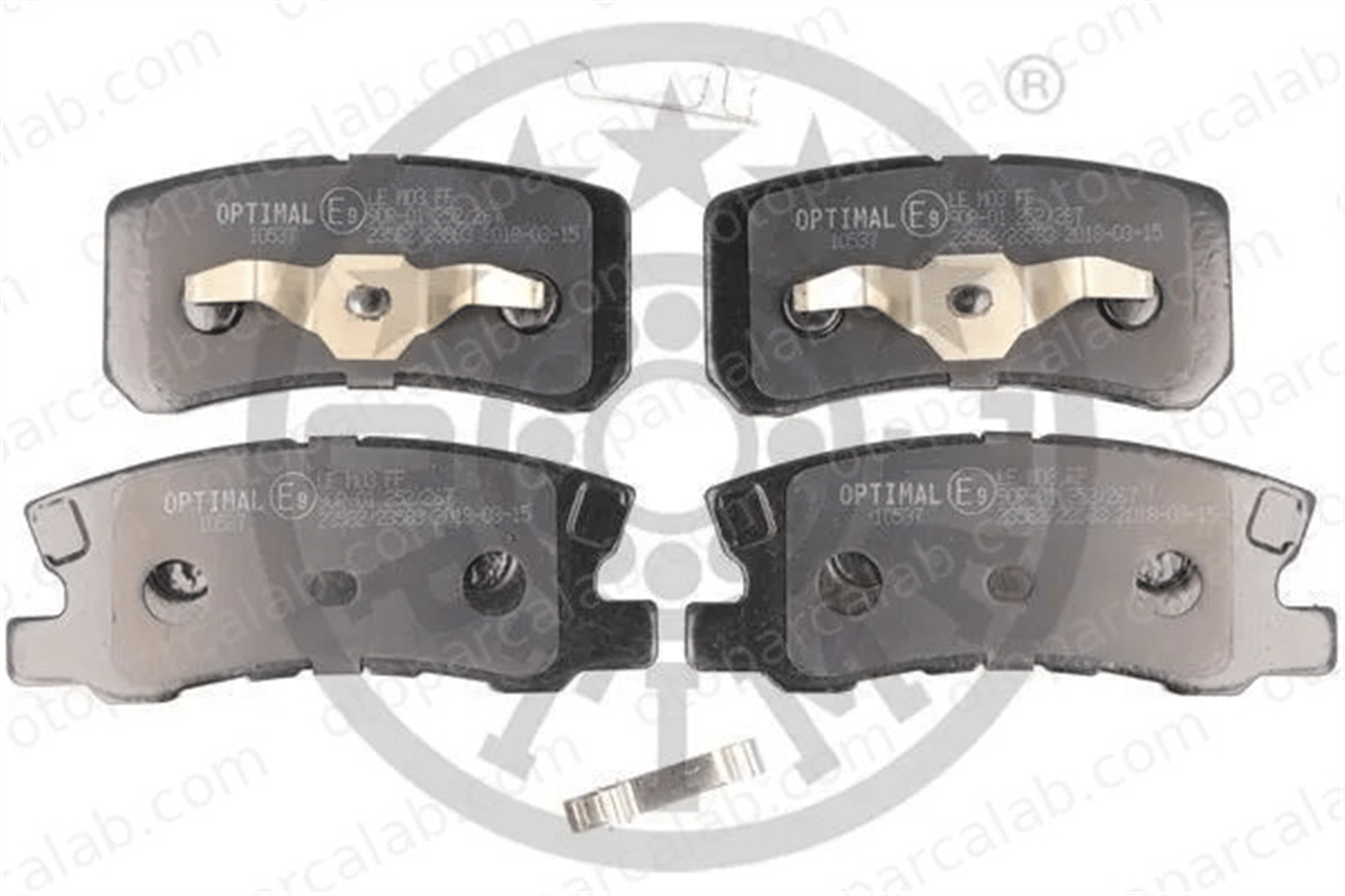 OPTIMAL BP-10537 Fren Disk Balata Arka MITSUBISHI ASX OUTLANDER II 4605A502 MN102628