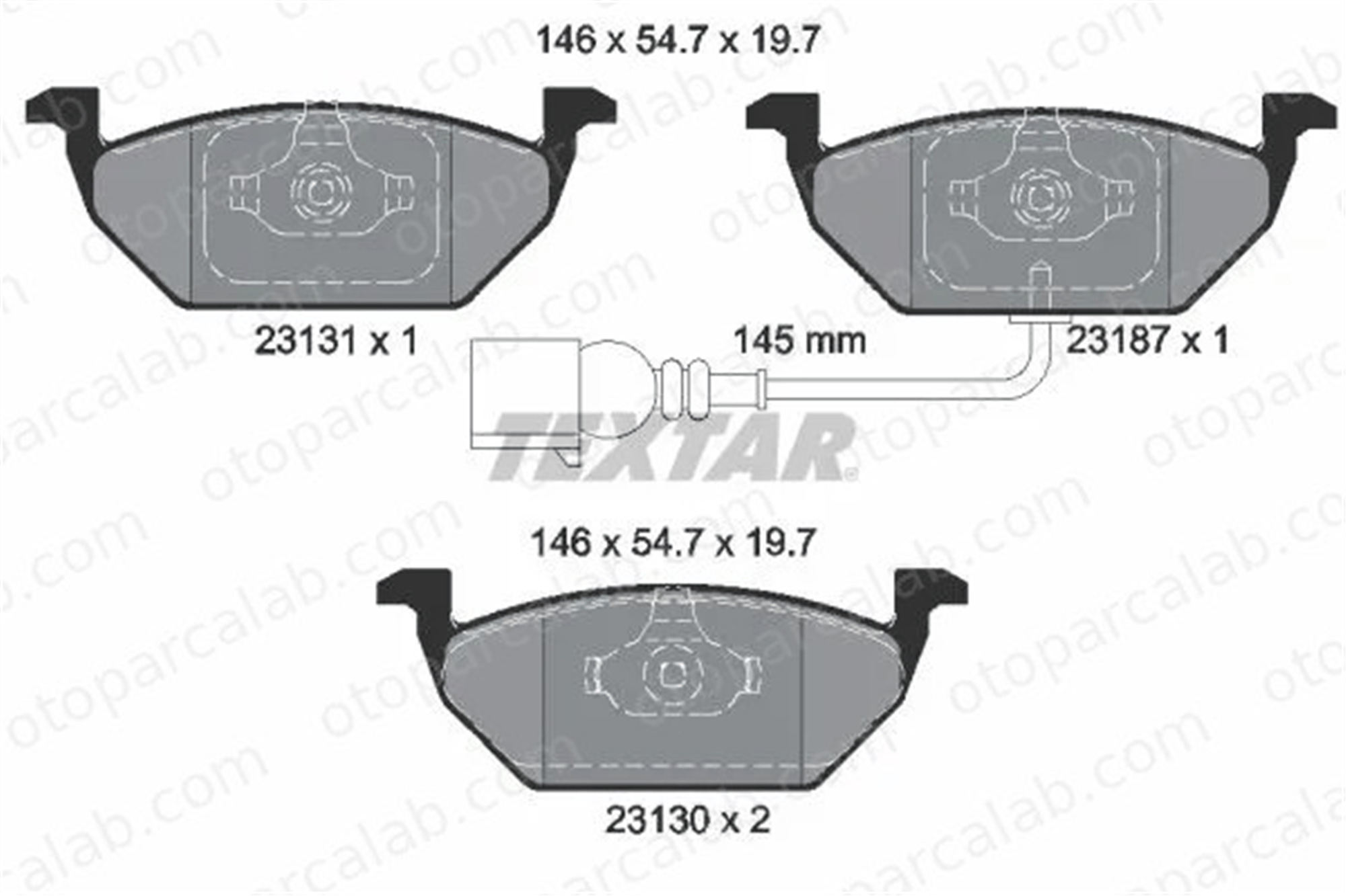 OPTIMAL BP-12079SD Fren Disk Balata Ön VW GOLF V SEAT ALTEA XL 1K0698151G 1J0698151D