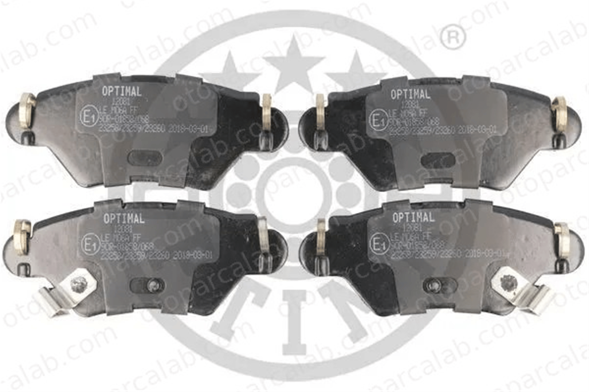 OPTIMAL BP-12081 Fren Disk Balata Arka OPEL ASTRA G Station wagon ASTRA G Sedan 9195147 9198598