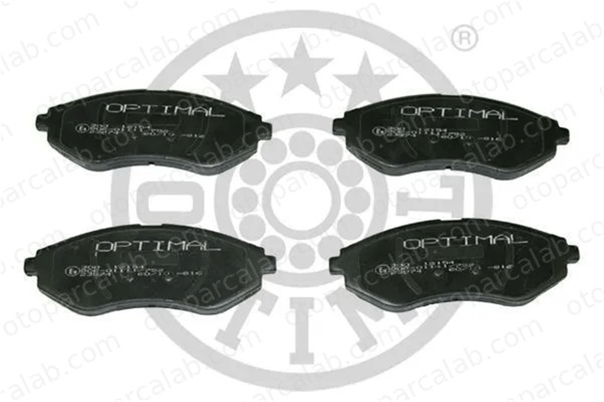 OPTIMAL BP-12154 Fren Disk Balata Ön CHEVROLET AVEO / KALOS Hatchback AVEO / KALOS Sedan 94566892 96534653