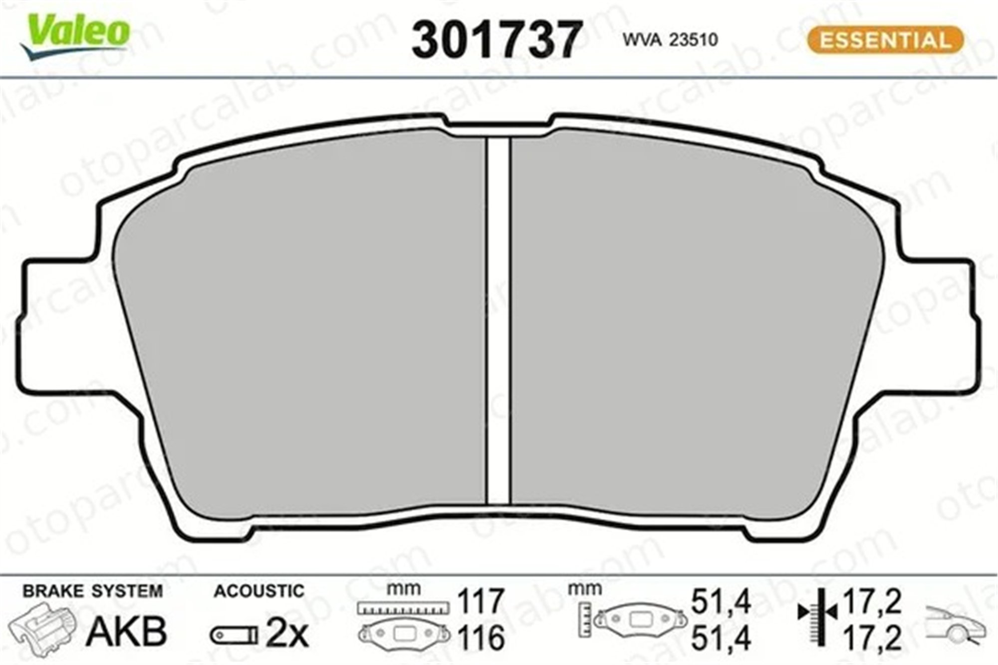 OPTIMAL BP-12167 Fren Disk Balata Ön TOYOTA COROLLA YARIS VERSO 44650W050 446513020