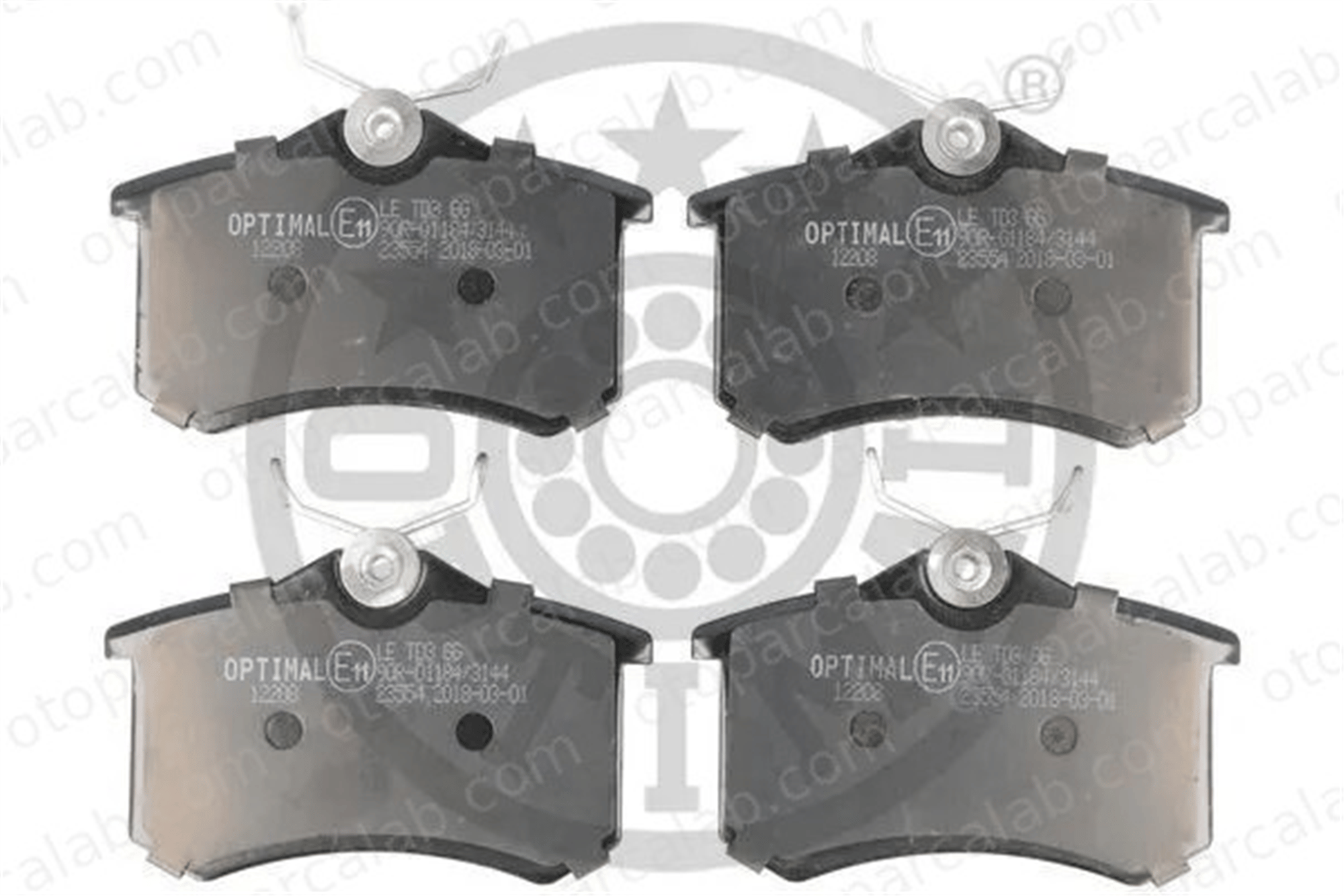 OPTIMAL BP-12208 Fren Disk Balata Ön AUDI A6 C5 Avant A6 C5 1J0698451F 1J0698451N