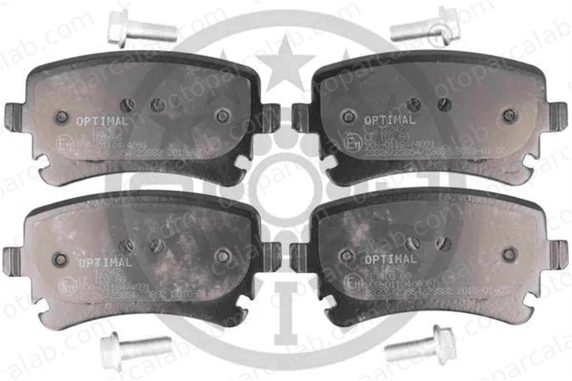OPTIMAL BP-12242 Fren Disk Balata Arka AUDI A6 C6 Avant A6 C6 4B3698451 4B3698451A
