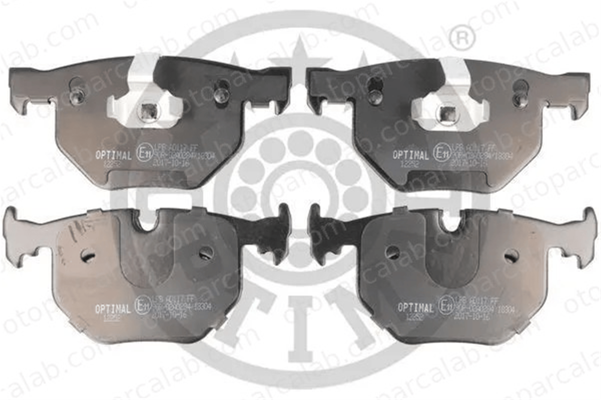 OPTIMAL BP-12252 Fren Disk Balata Ön BMW 7 BP12252 34216753850