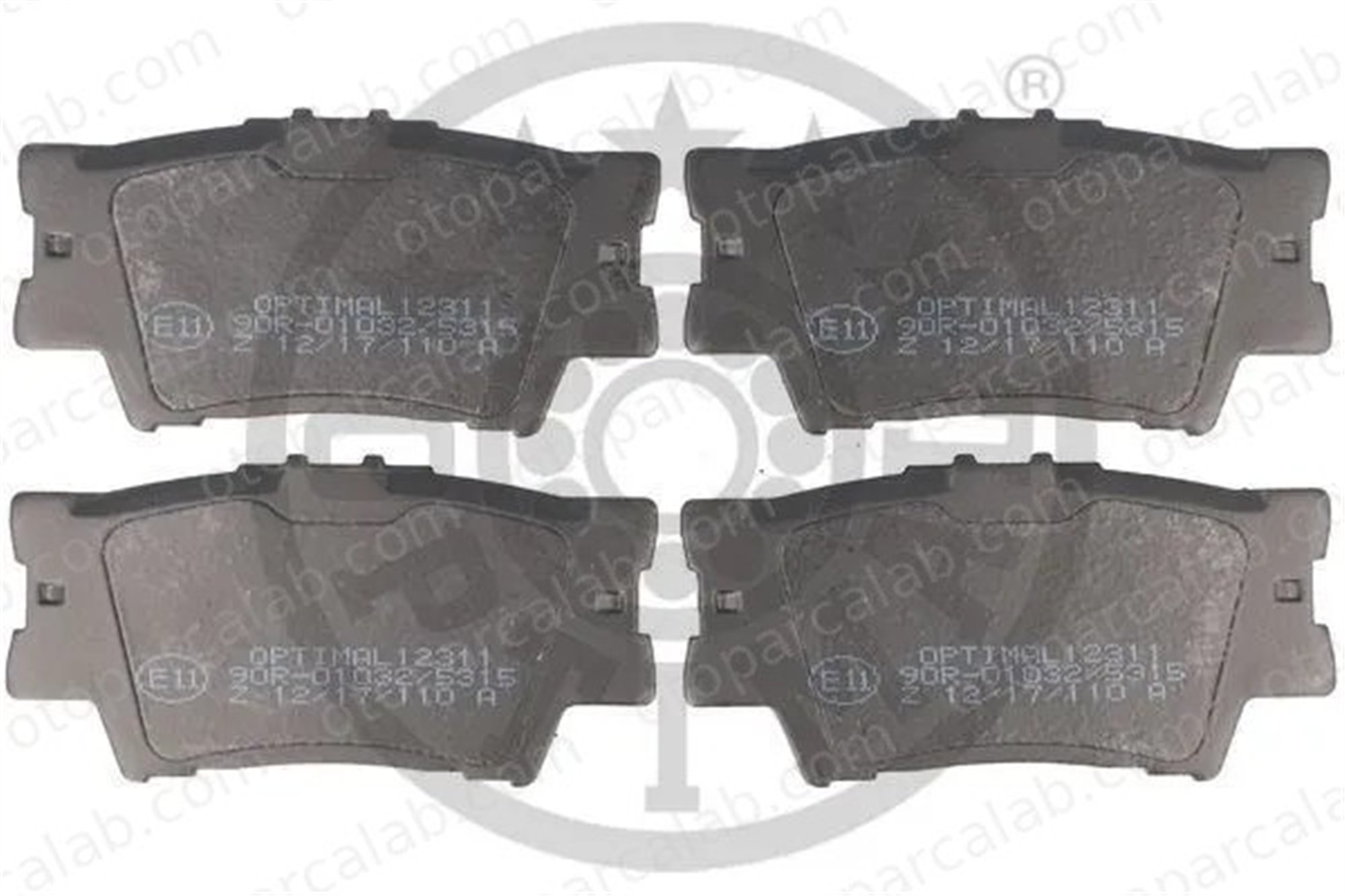 OPTIMAL BP-12311 Fren Disk Balata Arka TOYOTA CAMRY Sedan RAV 4 IV 446606070 0446606070