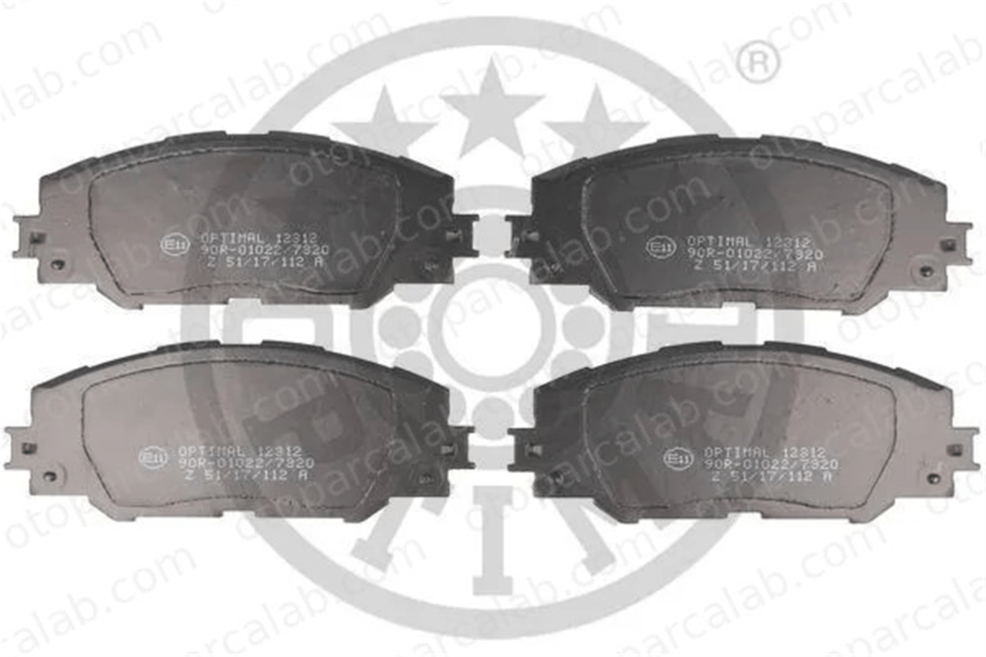 OPTIMAL BP-12312 Fren Disk Balata Ön TOYOTA RAV 4 III RAV 4 IV 446542140 0446542140