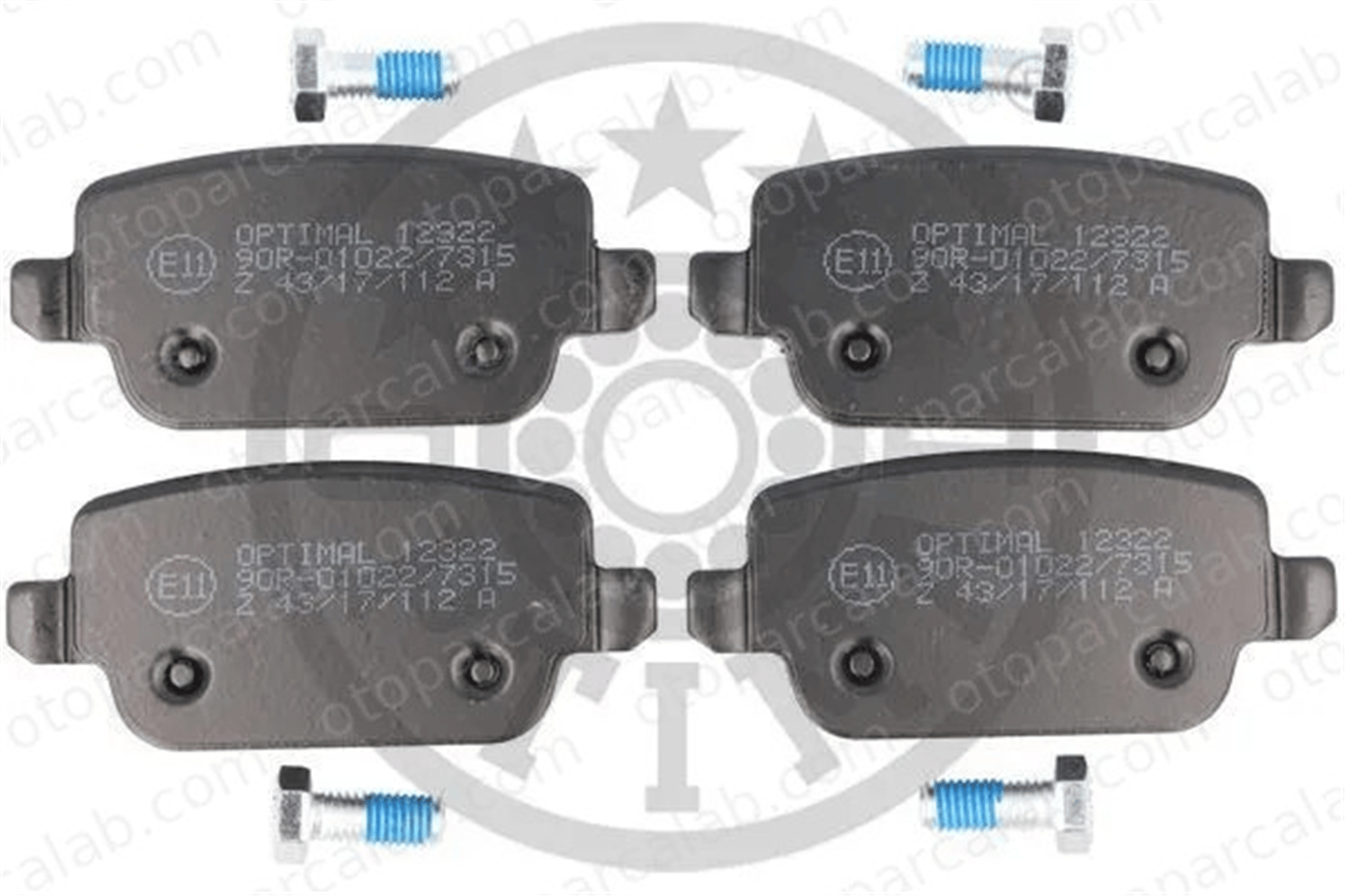 OPTIMAL BP-12322 Fren Disk Balata Arka VOLVO V70 III S80 II BP12322 1439867