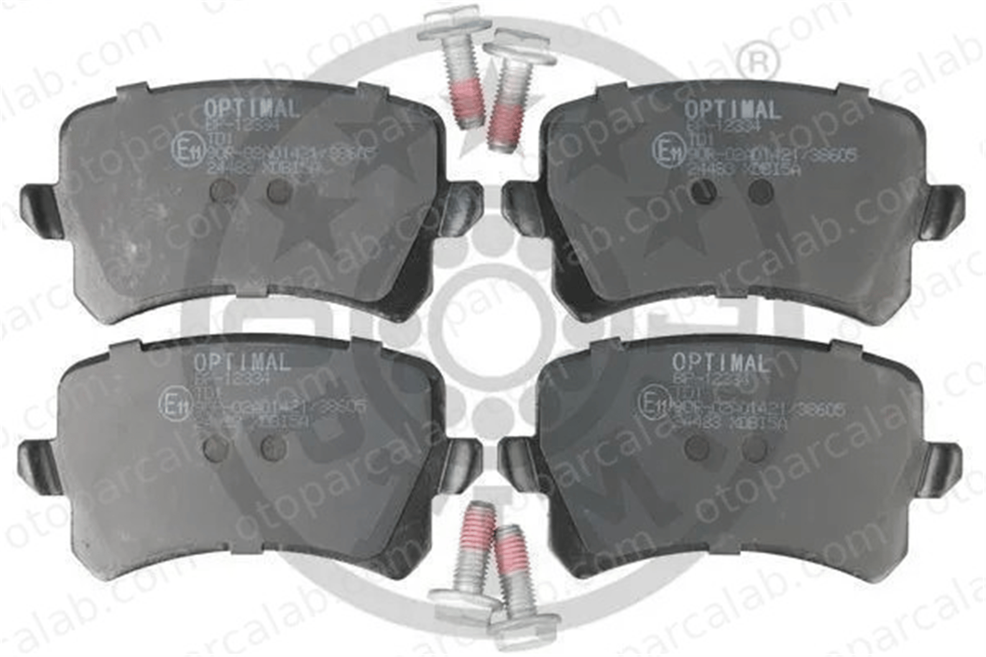 OPTIMAL BP-12334 Fren Disk Balata Arka SEAT LEON AUDI A6 C6 Avant 5N0698451 3C0698451FE