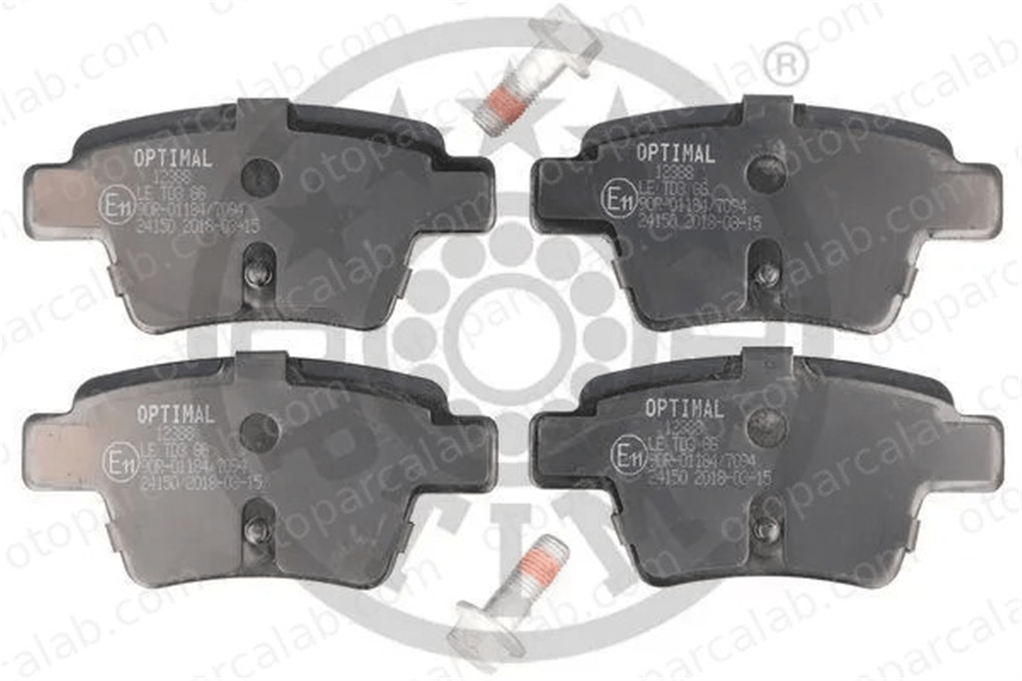 OPTIMAL BP-12388 Fren Disk Balata Arka CITROËN C4 I C4 Coupe 425419 425440