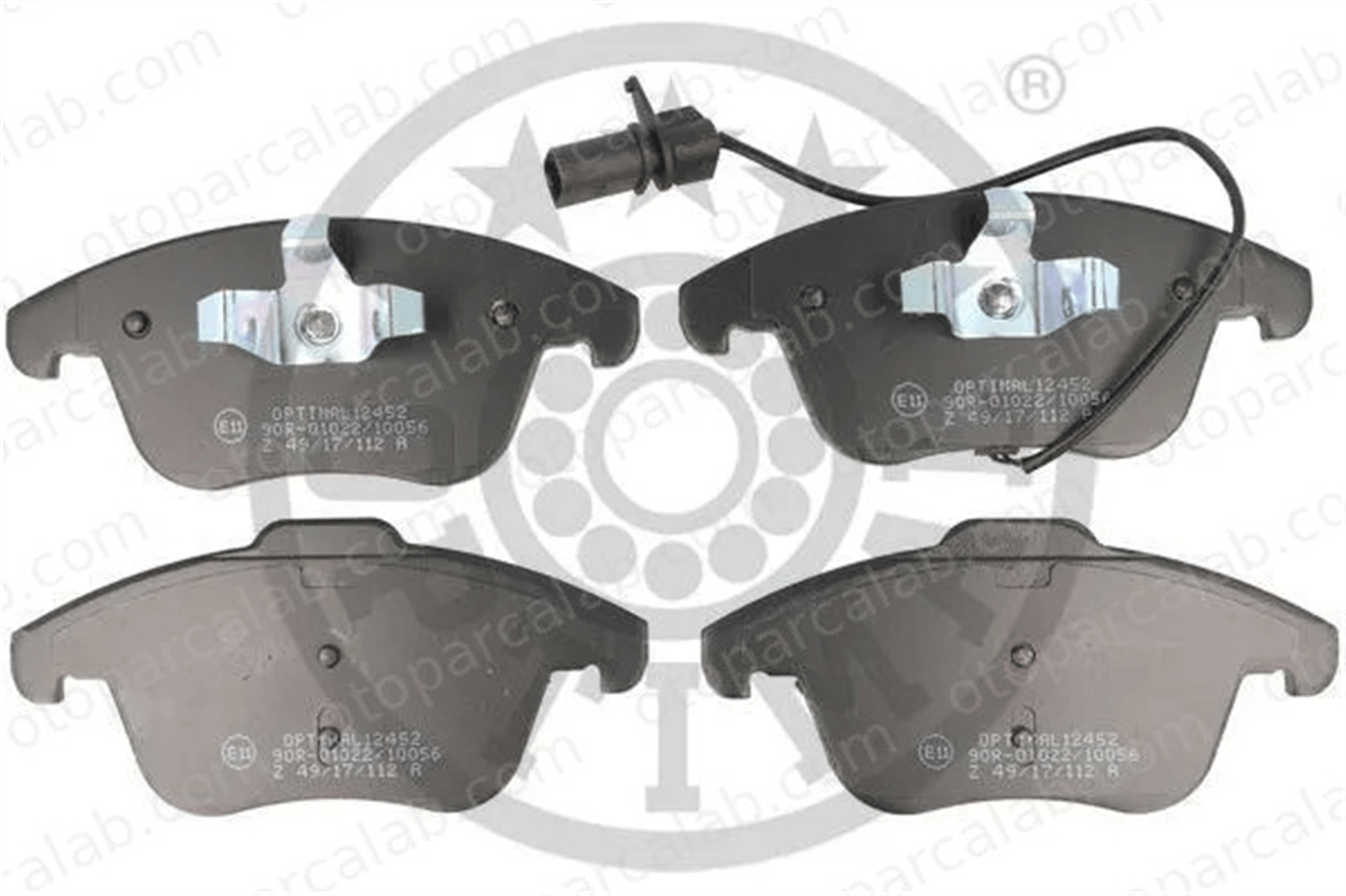 OPTIMAL BP-12452 Fren Disk Balata Ön AUDI A4 B8 A4 B8 Avant 8K0698151A 8K0698151F