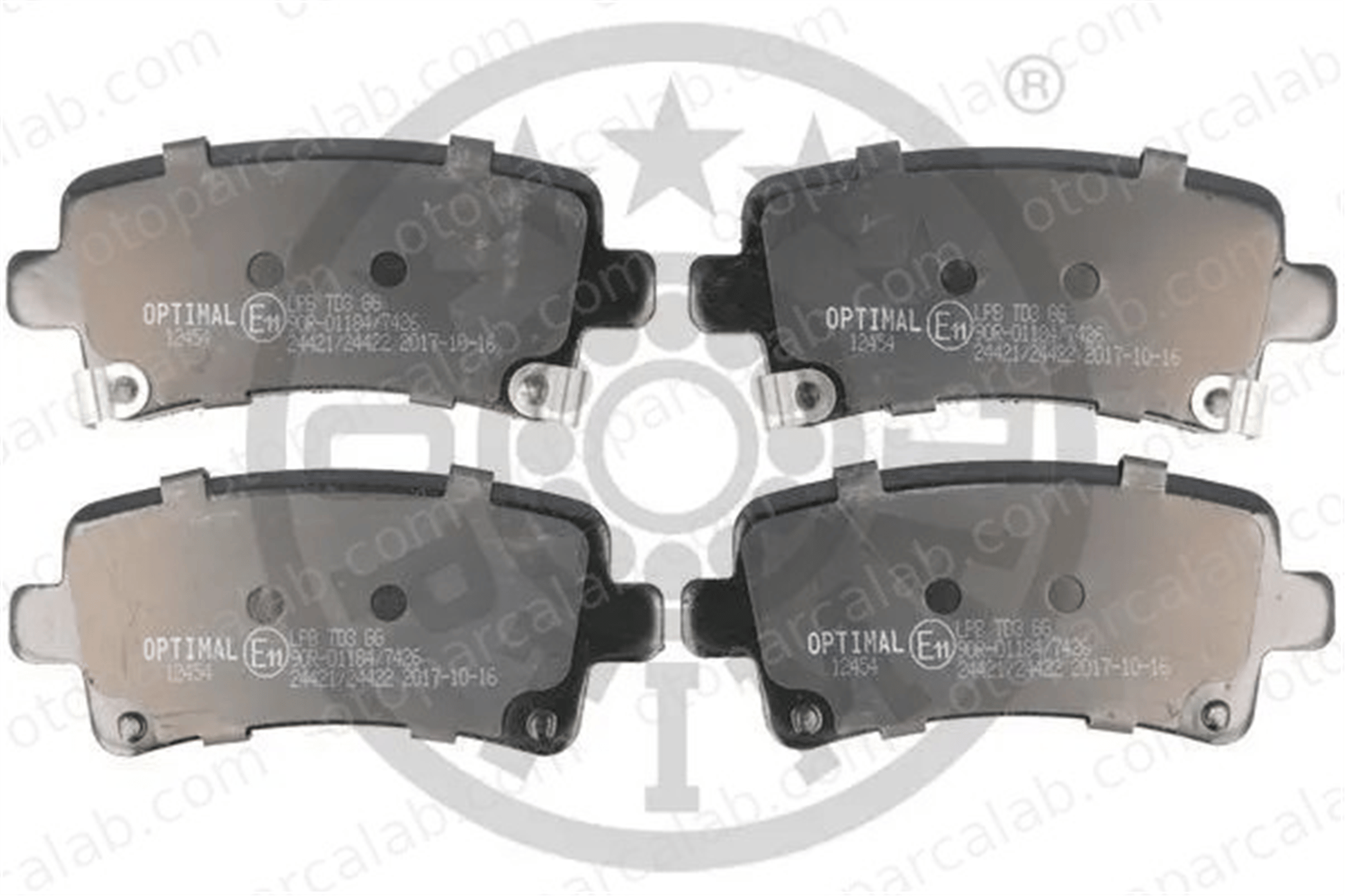 OPTIMAL BP-12454 Fren Disk Balata Arka OPEL INSIGNIA A INSIGNIA A Sports Tourer 39021482 1605319