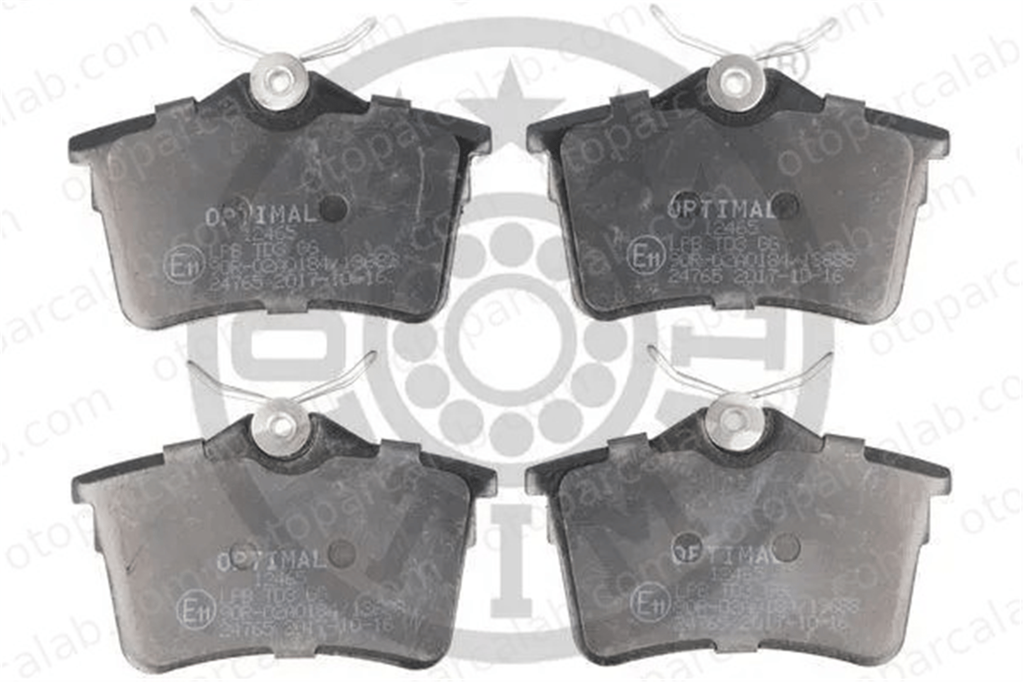 OPTIMAL BP-12465 Fren Disk Balata Arka CITROËN BERLINGO Kasa/büyük limuzin PEUGEOT 308 SW I 1623180680 425414