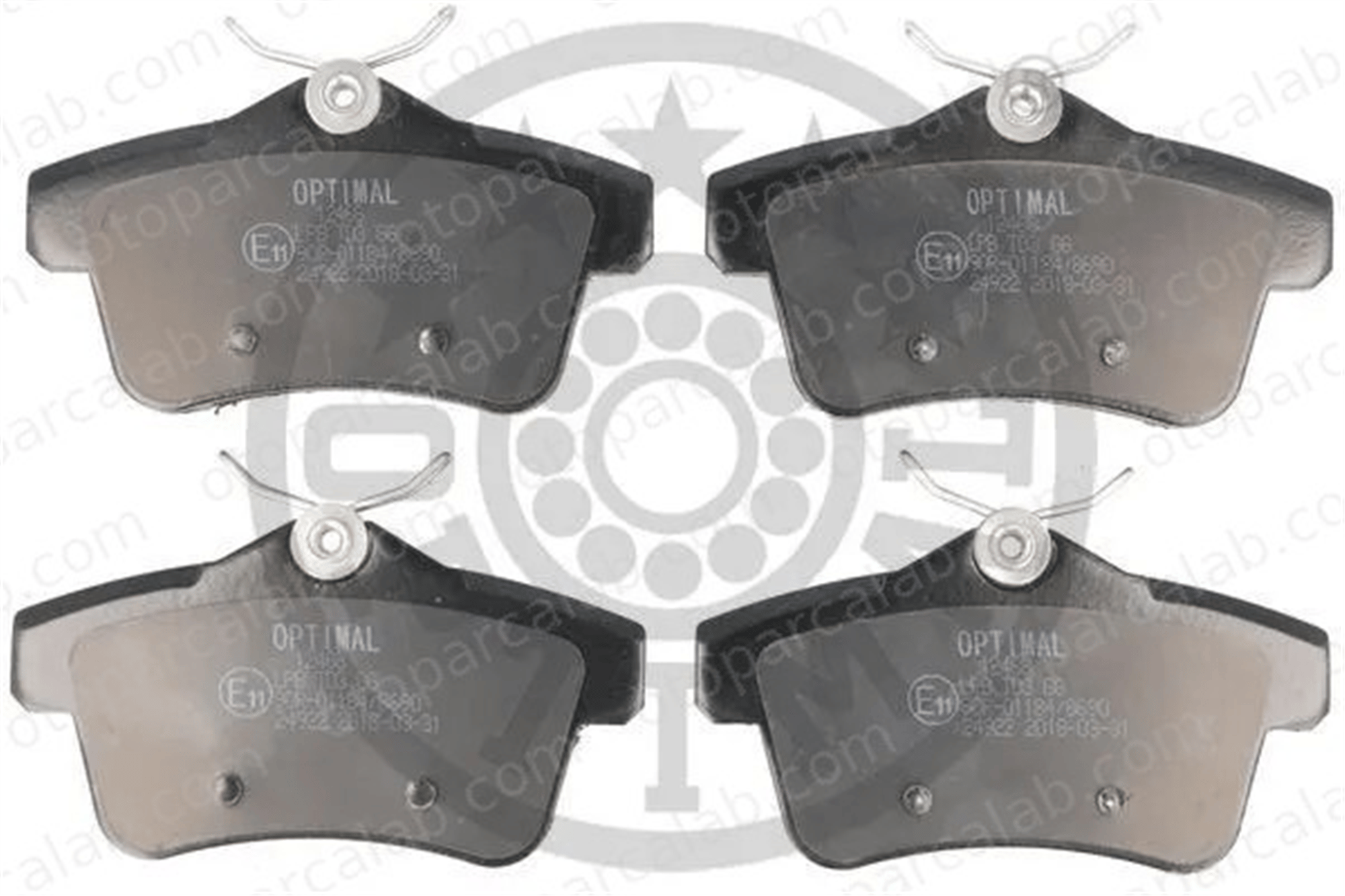 OPTIMAL BP-12468 Fren Disk Balata Arka CITROËN C4 II DS4 1608681680 425446
