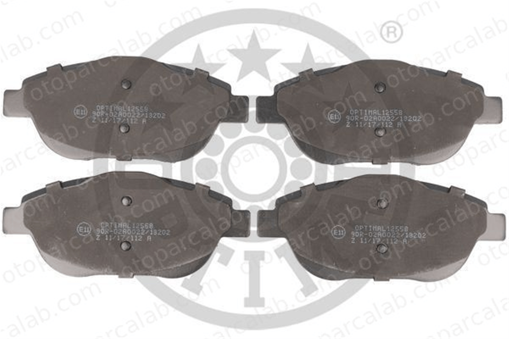OPTIMAL BP-12558 Fren Disk Balata Ön PEUGEOT 2008 I CITROËN C3 II 9866880680 1647863580
