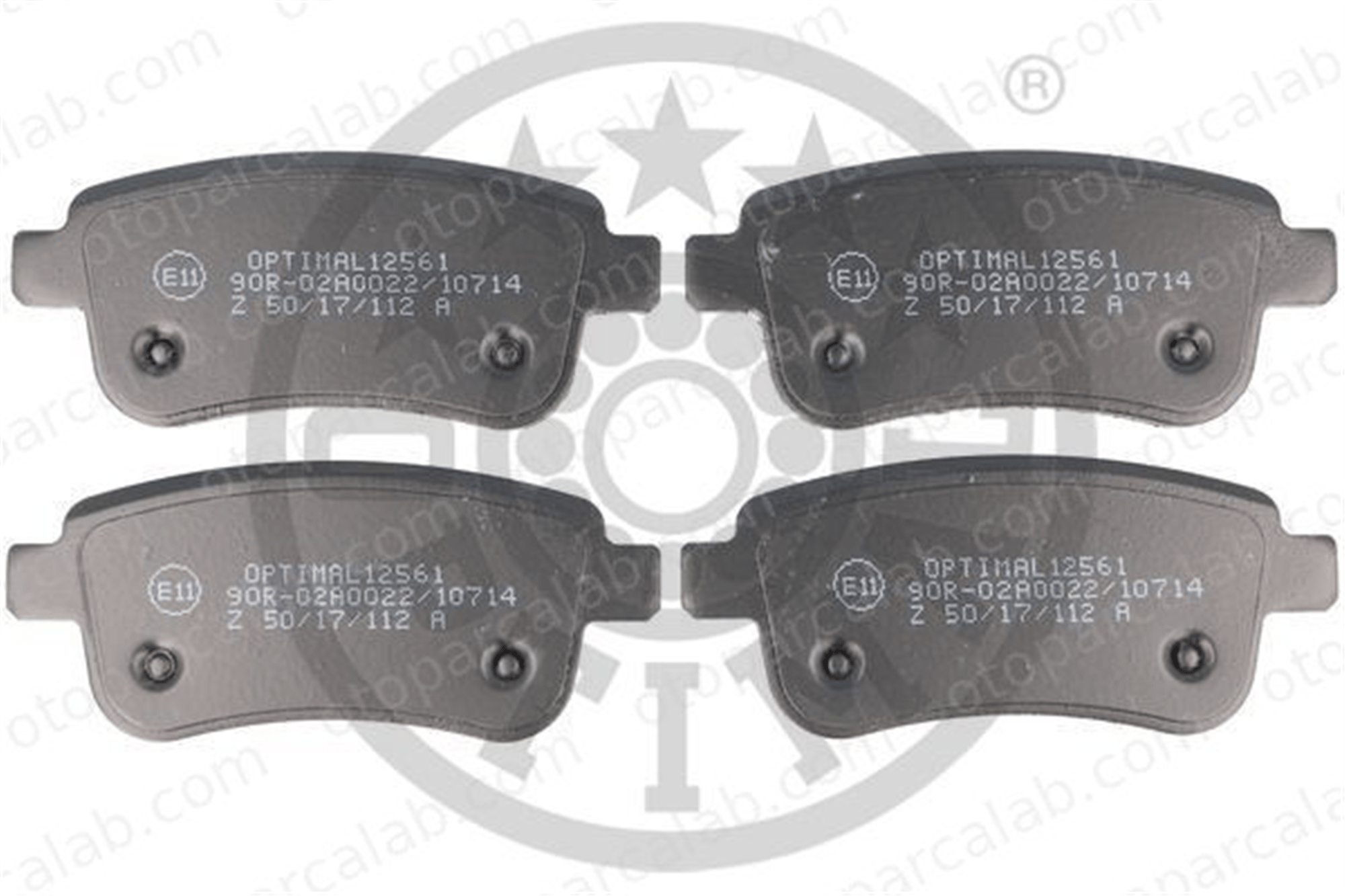 OPTIMAL BP-12561 Fren Disk Balata Arka RENAULT MEGANE III Hatchback MEGANE III Coupe 440603558R 440604694R