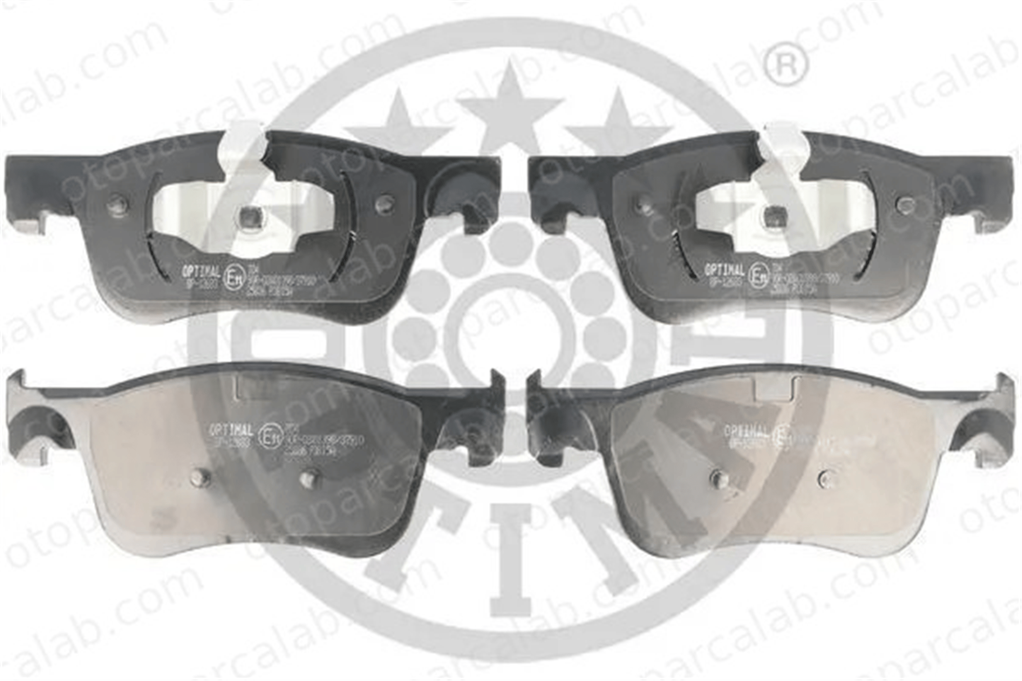 OPTIMAL BP-12683 Fren Disk Balata Ön CITROËN C4 PICASSO II GRAND C4 SPACETOURER 1647873580 1609898380