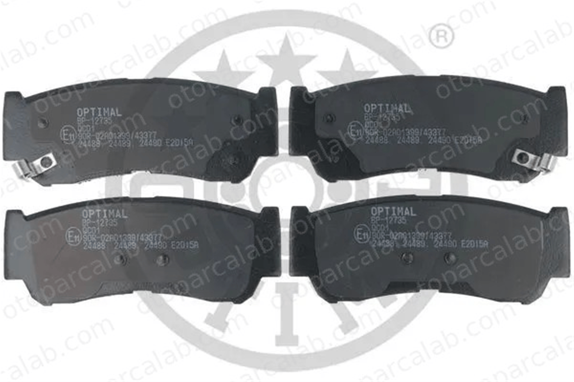 OPTIMAL BP-12735 Fren Disk Balata Ön HYUNDAI H-1 Panelvan/Van 583024AA00