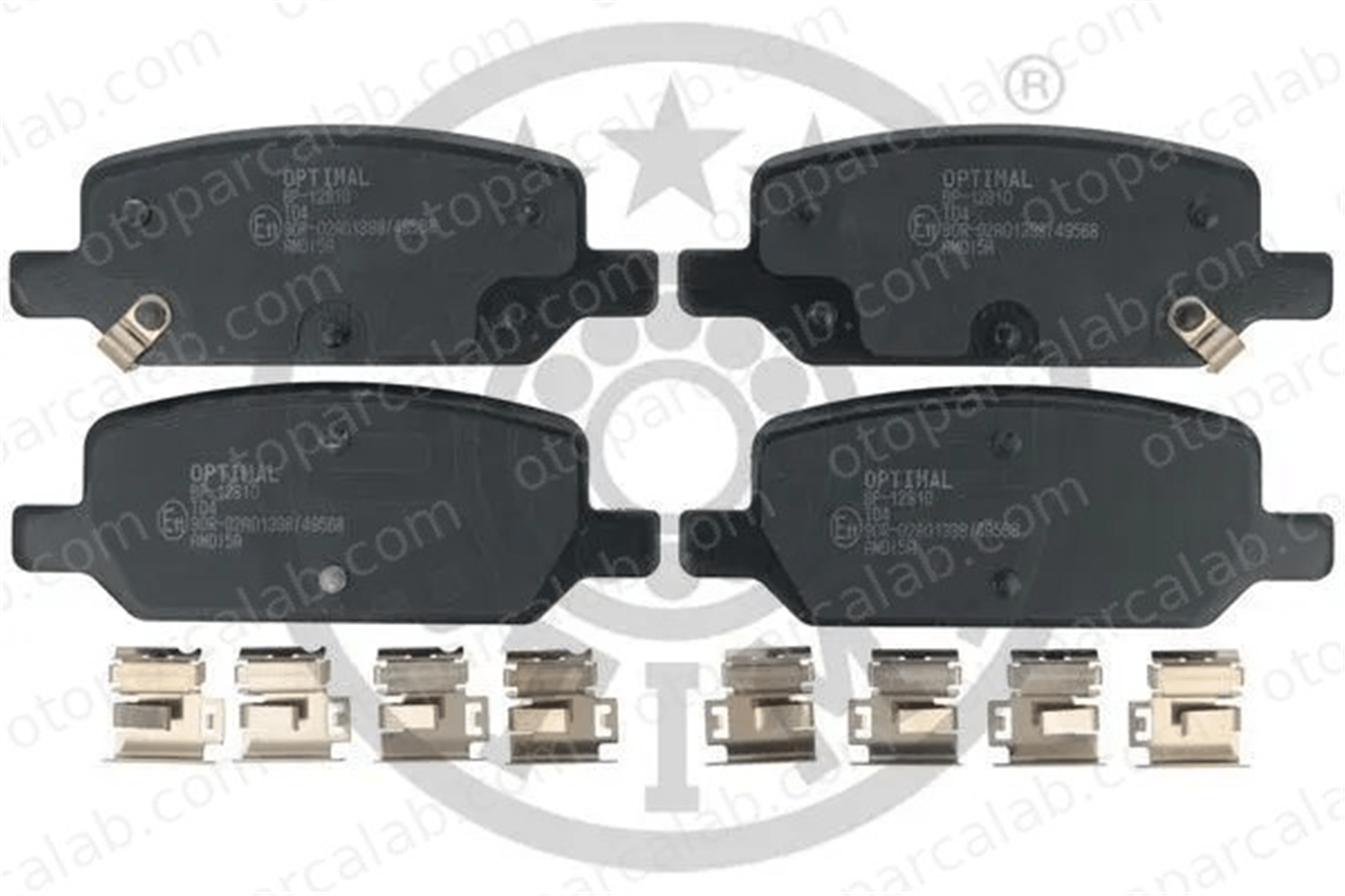 OPTIMAL BP-12810 Fren Disk Balata Arka TESLA MODEL Y MODEL 3 800824400A 800824400B
