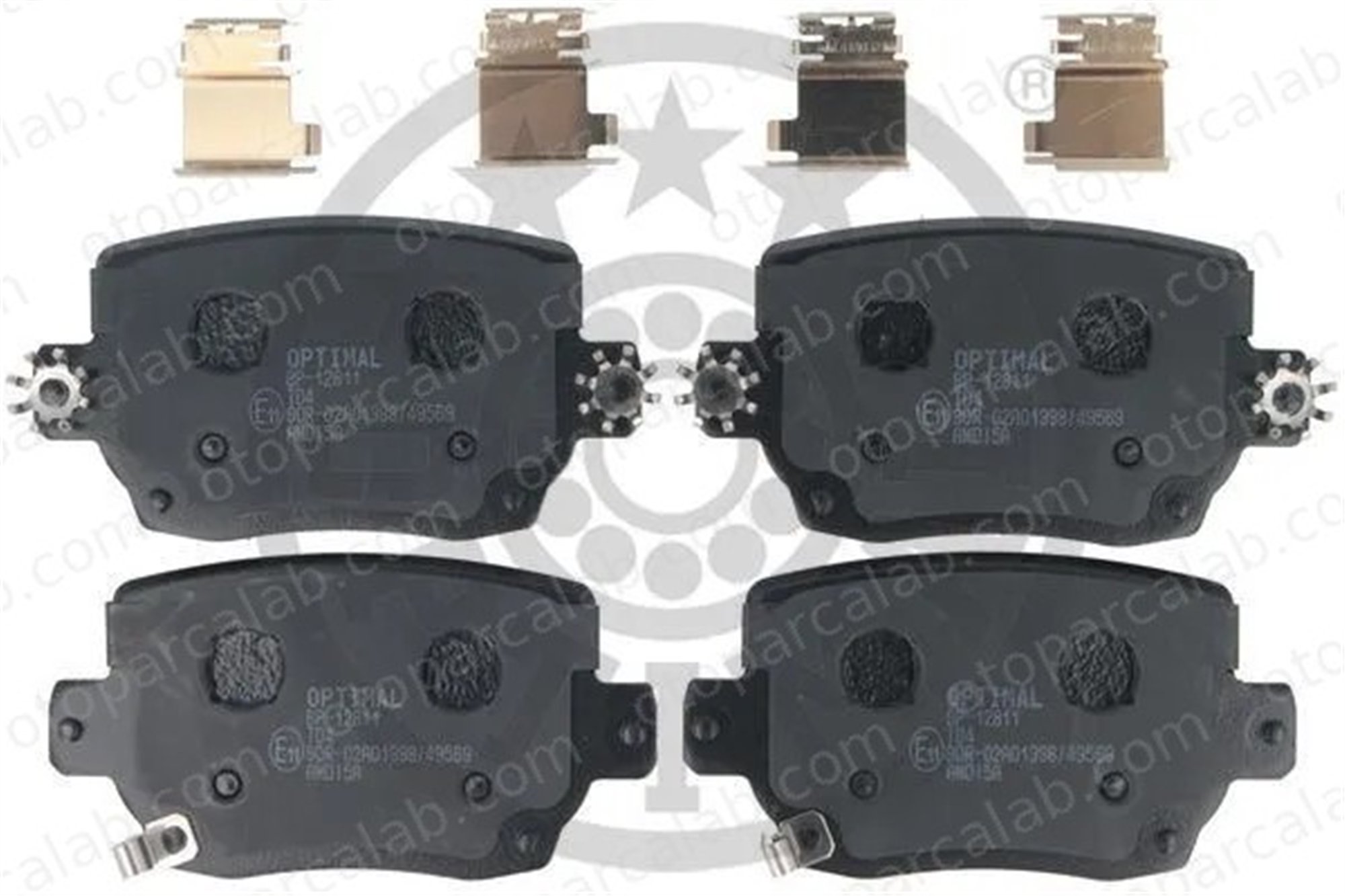 OPTIMAL BP-12811 Fren Disk Balata Arka TESLA MODEL Y MODEL 3 800824600A 800824600C
