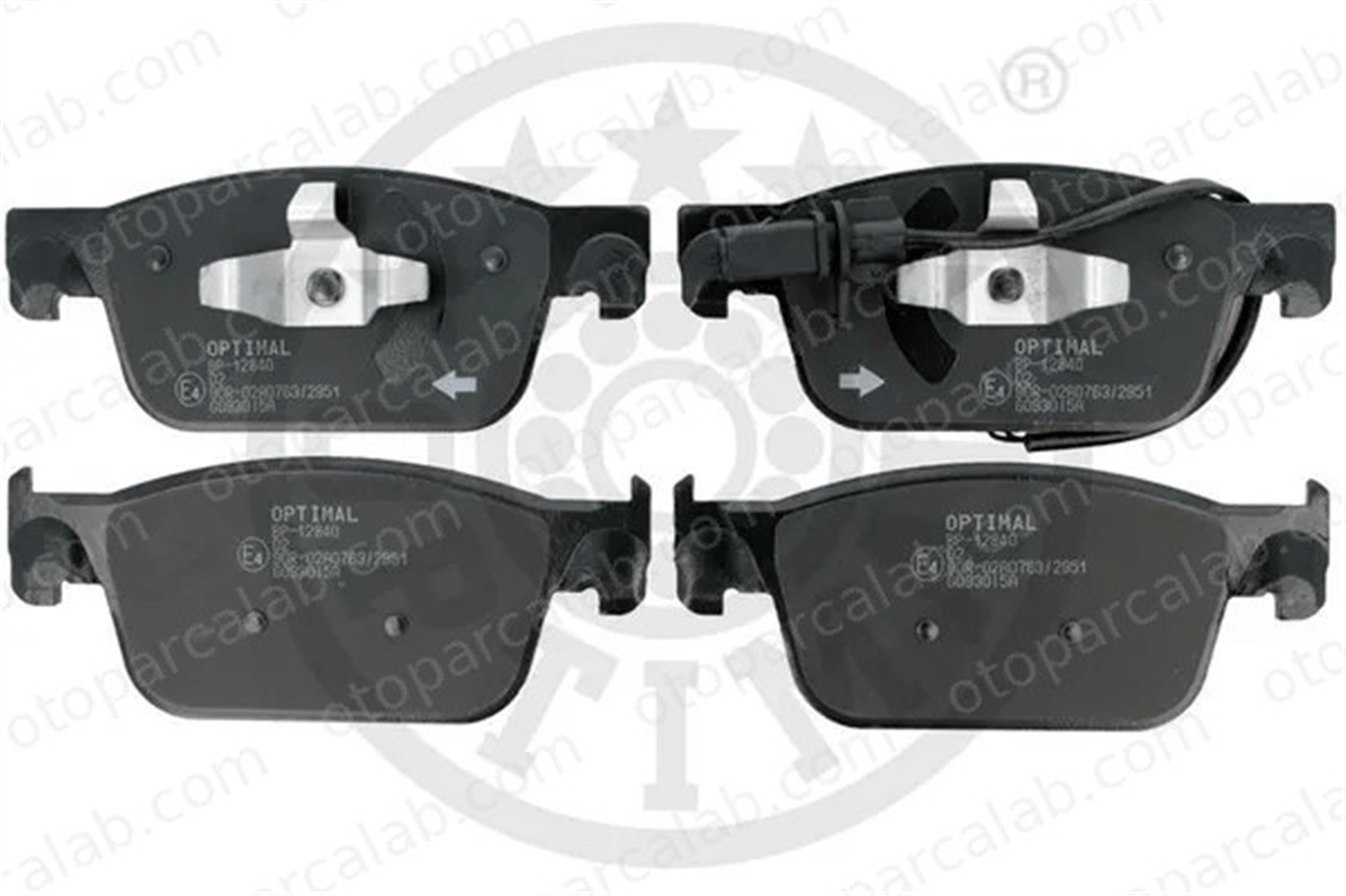 OPTIMAL BP-12840 Fren Disk Balata Ön AUDI A4 B9 Avant A4 B9 8W0698151AF 8W0698151AG