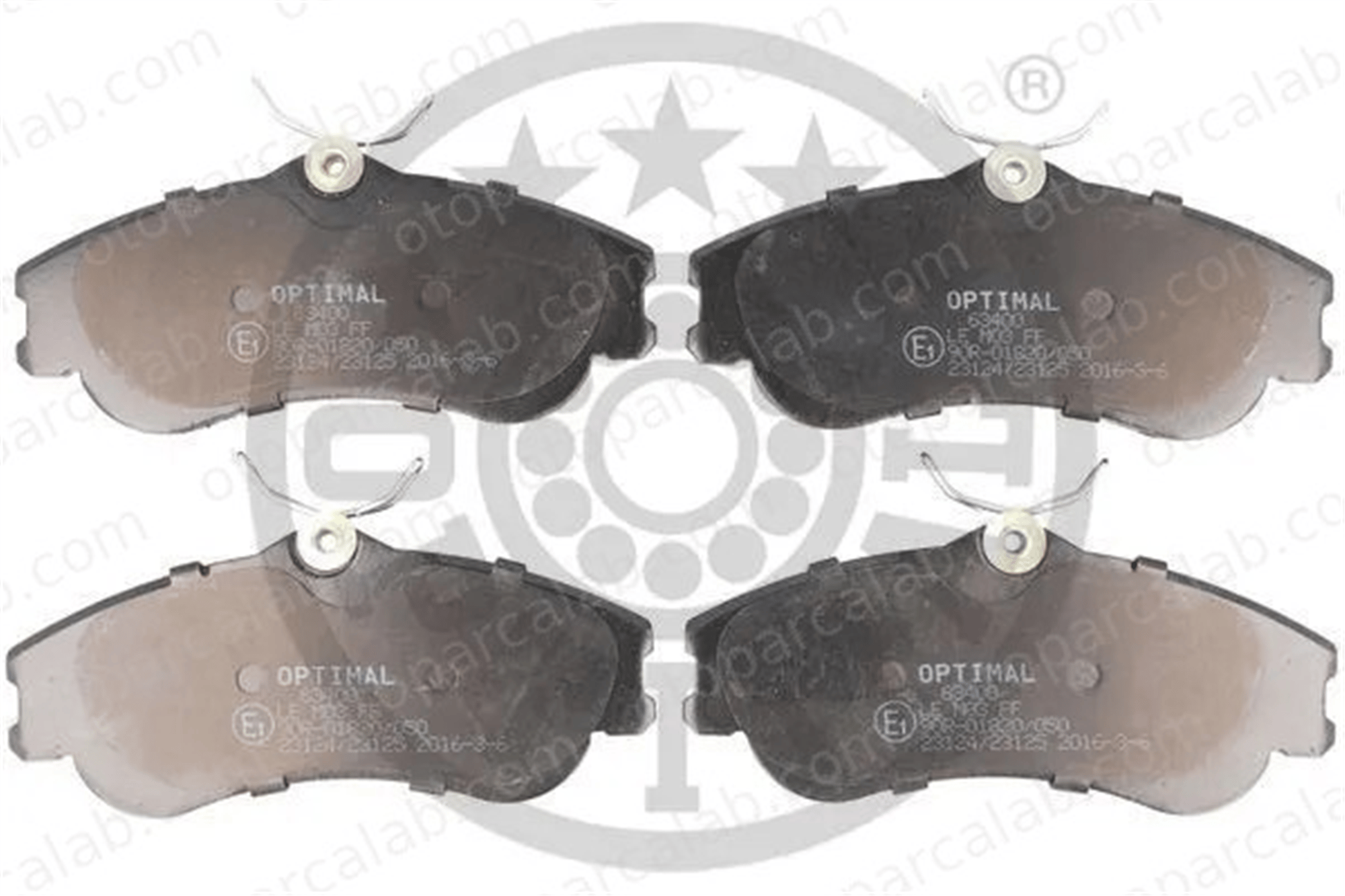 OPTIMAL BP-63400 Fren Disk Balata Ön CITROËN XSARA PICASSO PEUGEOT 206 Hatchback 425213 425234