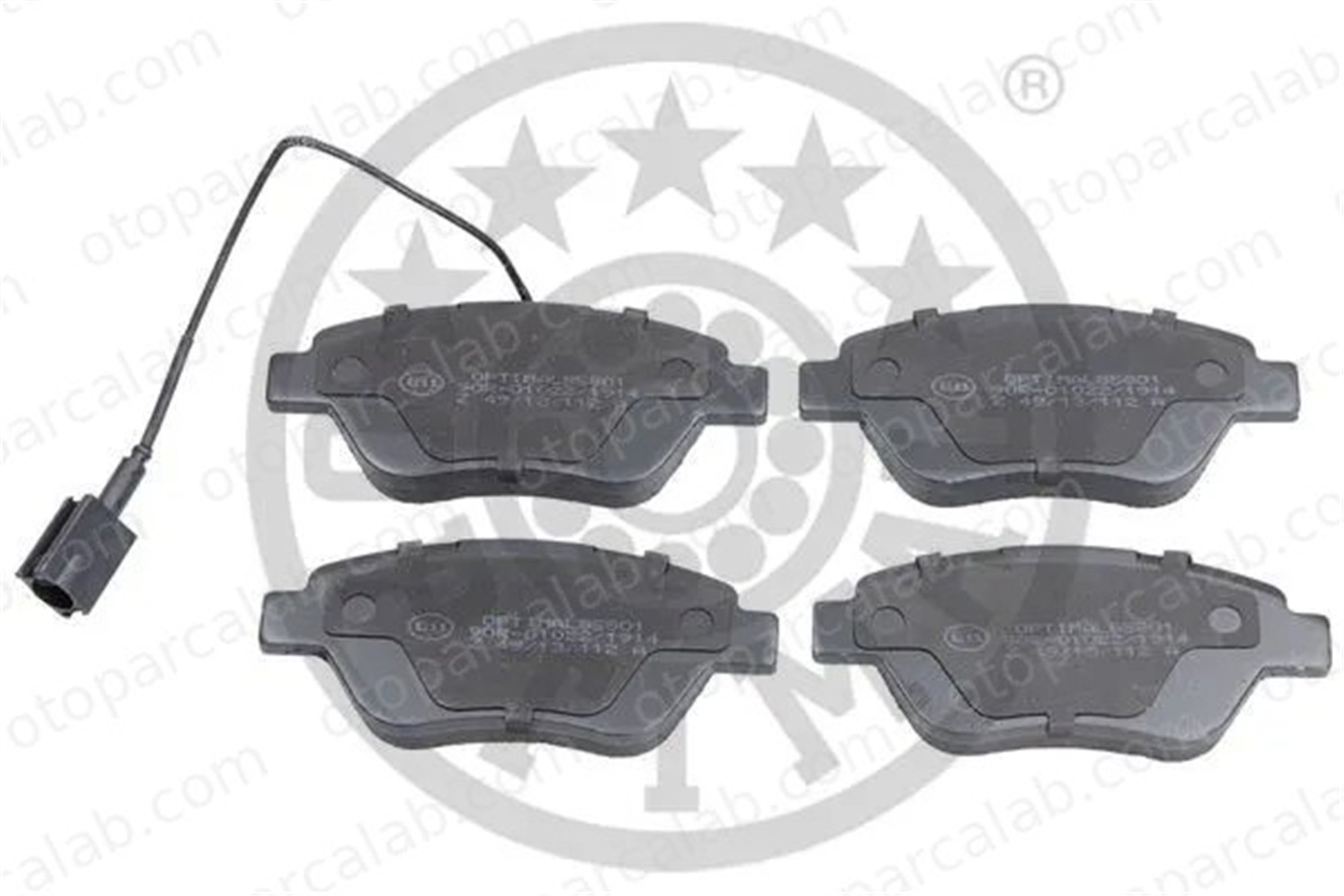 OPTIMAL BP-85801 Fren Disk Balata Ön FIAT GRANDE PUNTO FIORINO Kasa/büyük limuzin 77362091 77362194